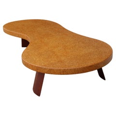 Paul Frankl Cork Coffee Table, Bigfoot, Model 5028 # 348
