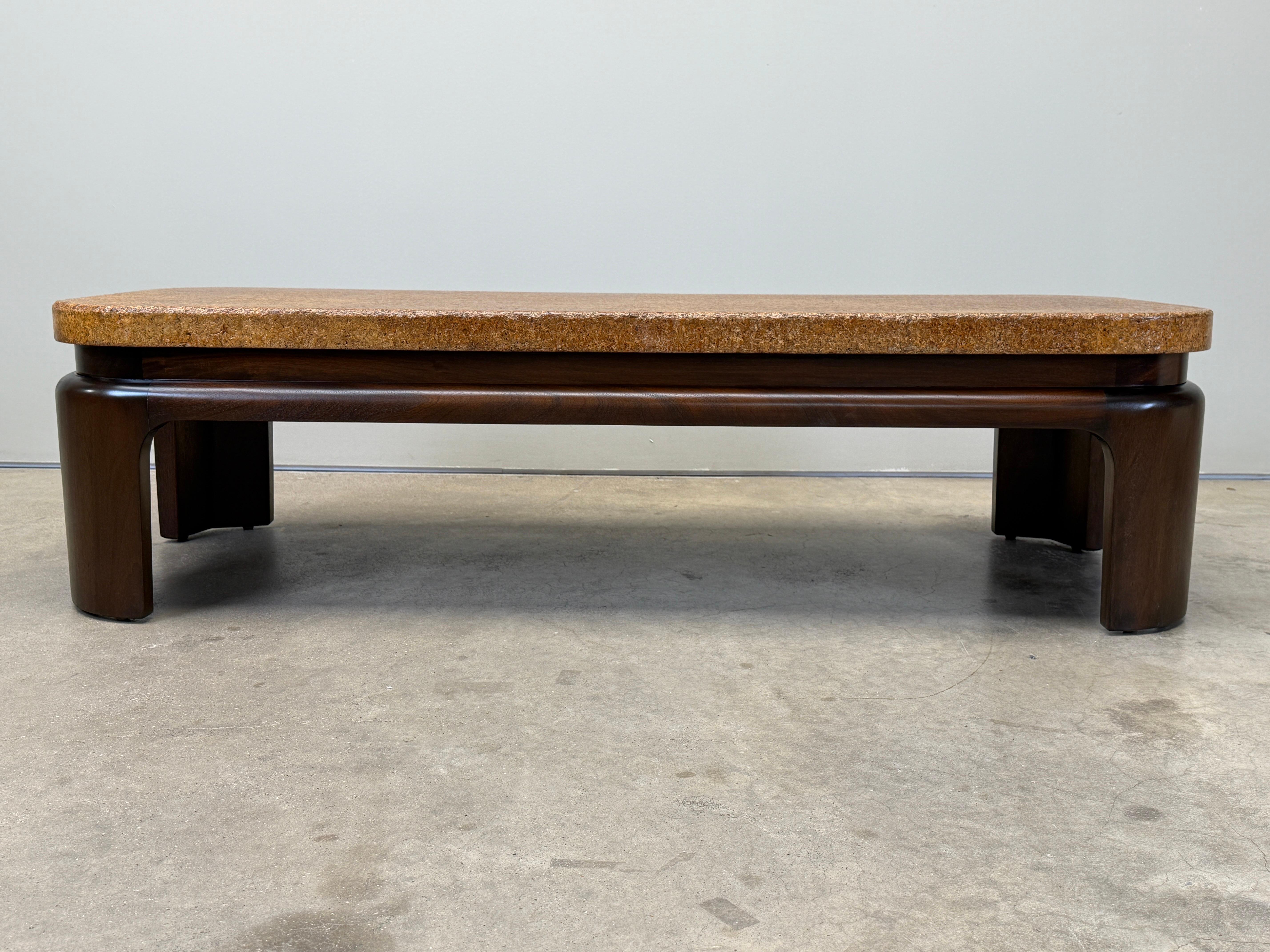 Paul Frankl Kork Couchtisch für Johnson Furniture, 1948 (Mitte des 20. Jahrhunderts) im Angebot