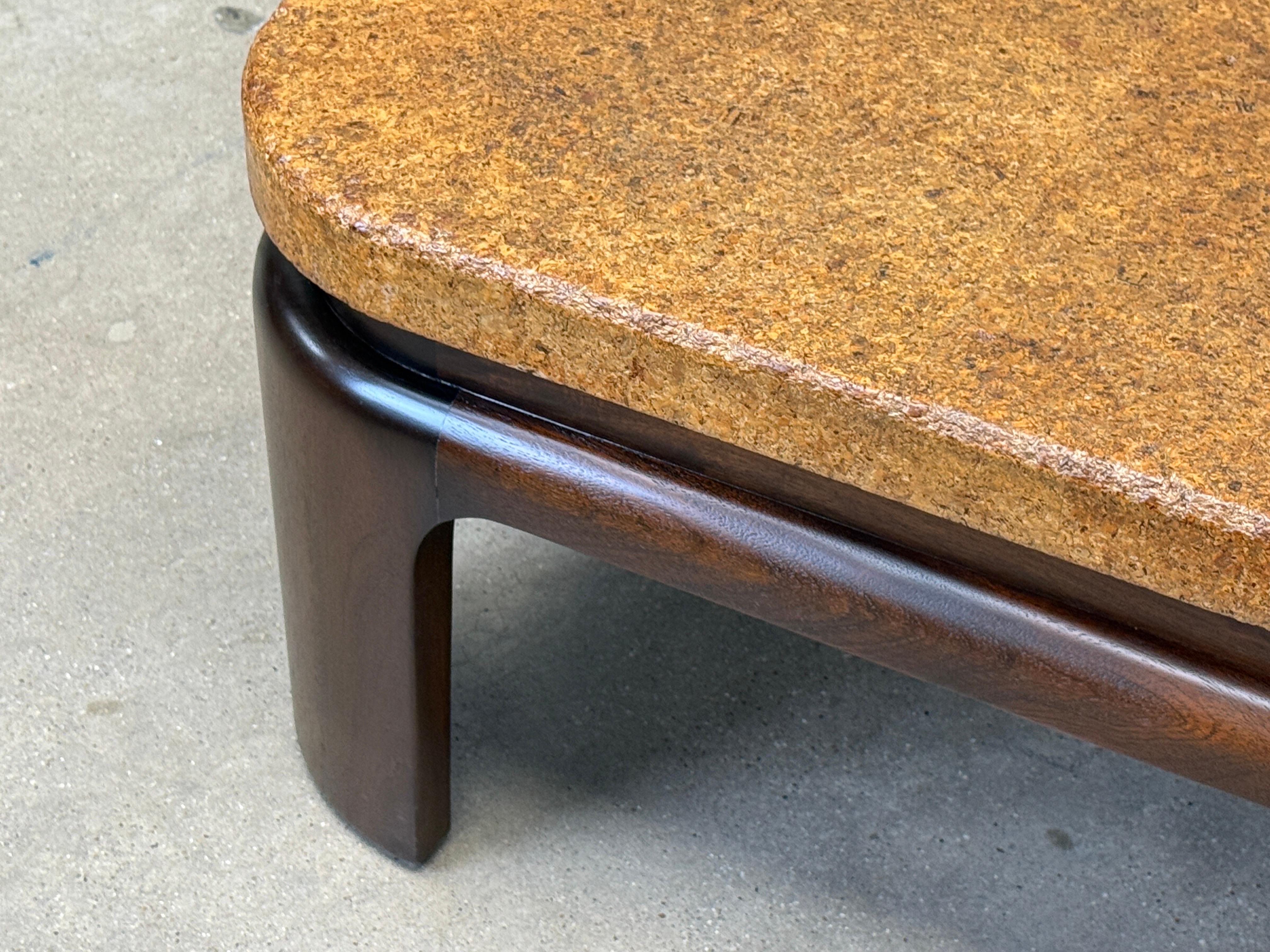 Paul Frankl Kork Couchtisch für Johnson Furniture, 1948 im Angebot 2