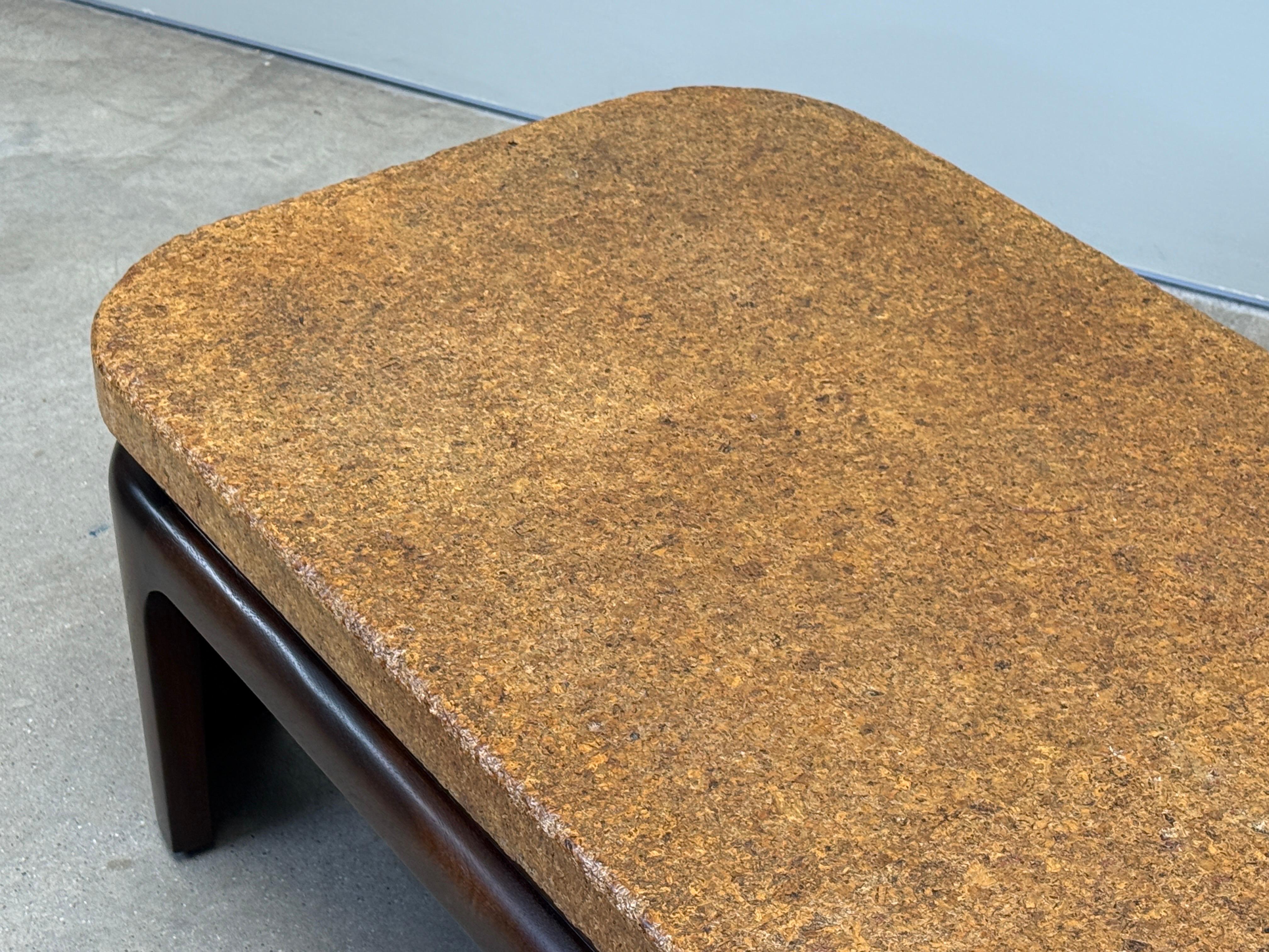 Paul Frankl Kork Couchtisch für Johnson Furniture, 1948 im Angebot 3