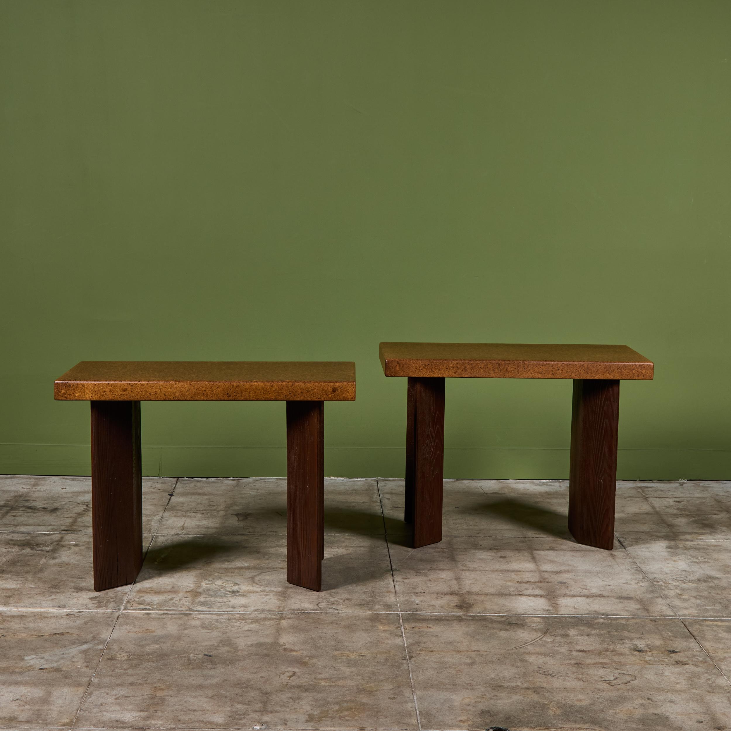 Table console en liège de Paul Frankl pour Johnson Furniture Co. en vente 3