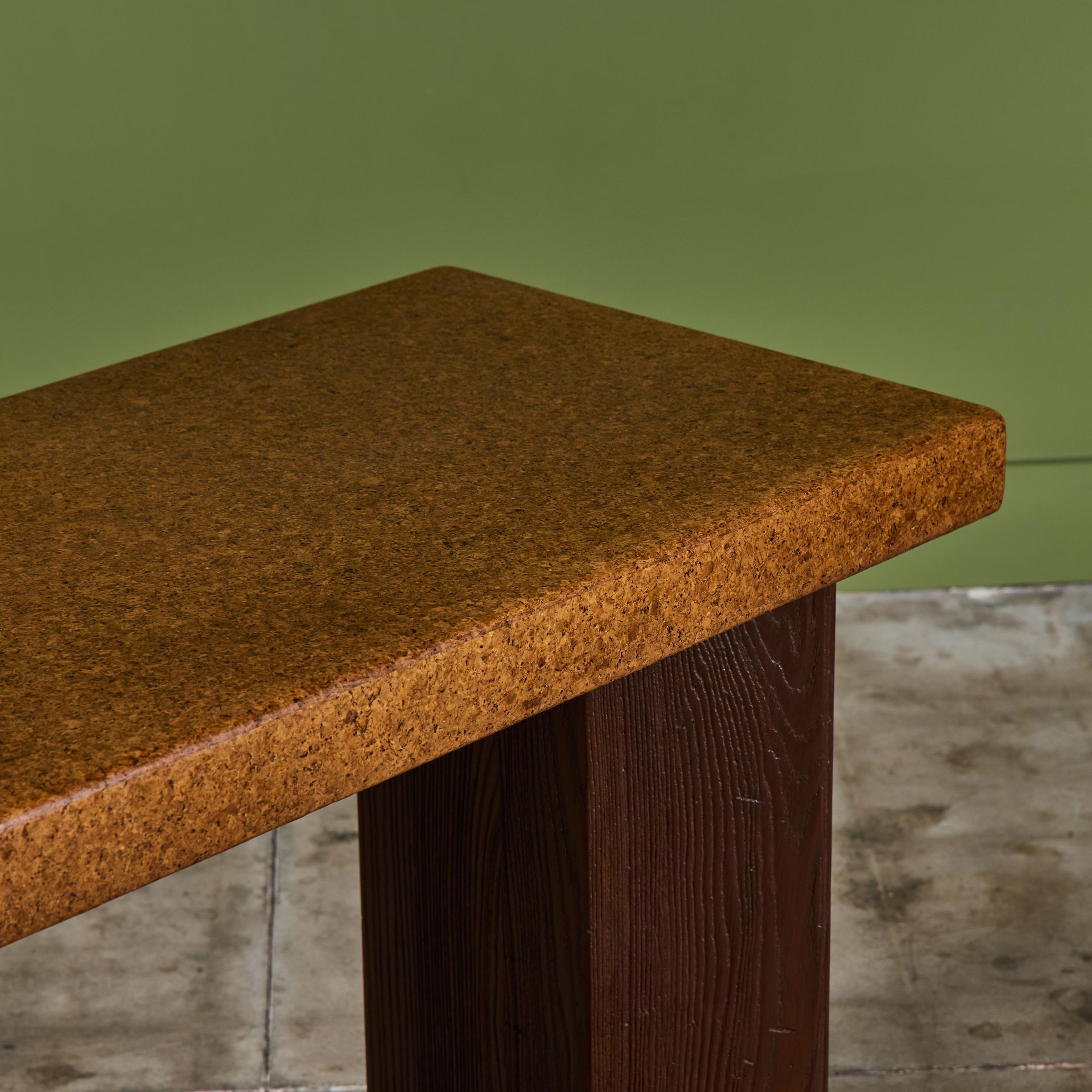 Table console en liège de Paul Frankl pour Johnson Furniture Co. en vente 7