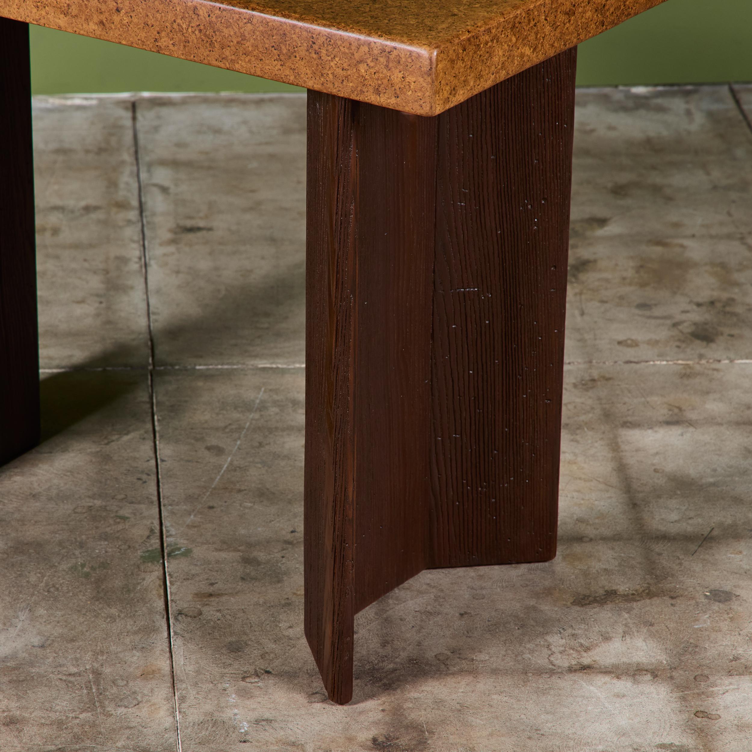 Table console en liège de Paul Frankl pour Johnson Furniture Co. en vente 12