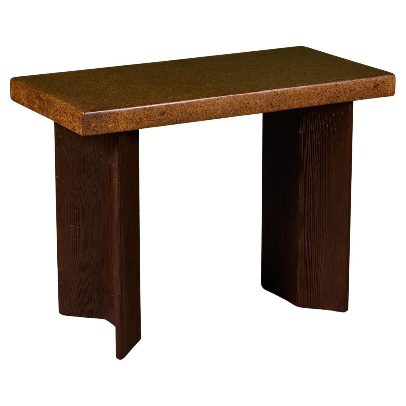 Table console en liège de Paul Frankl pour Johnson Furniture Co. en vente