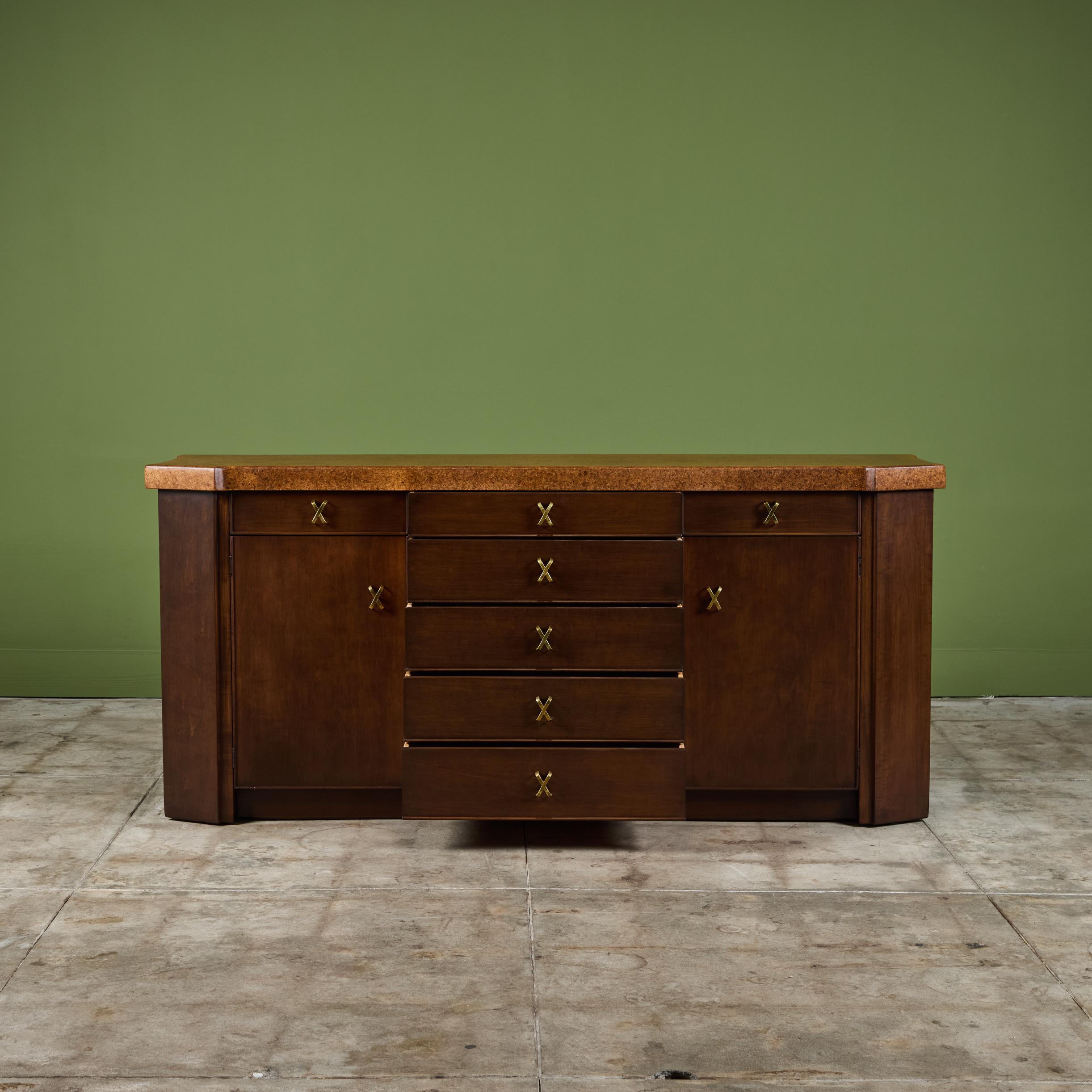 Credenza de corcho Paul Frankl para Johnson Furniture Co. en venta 3