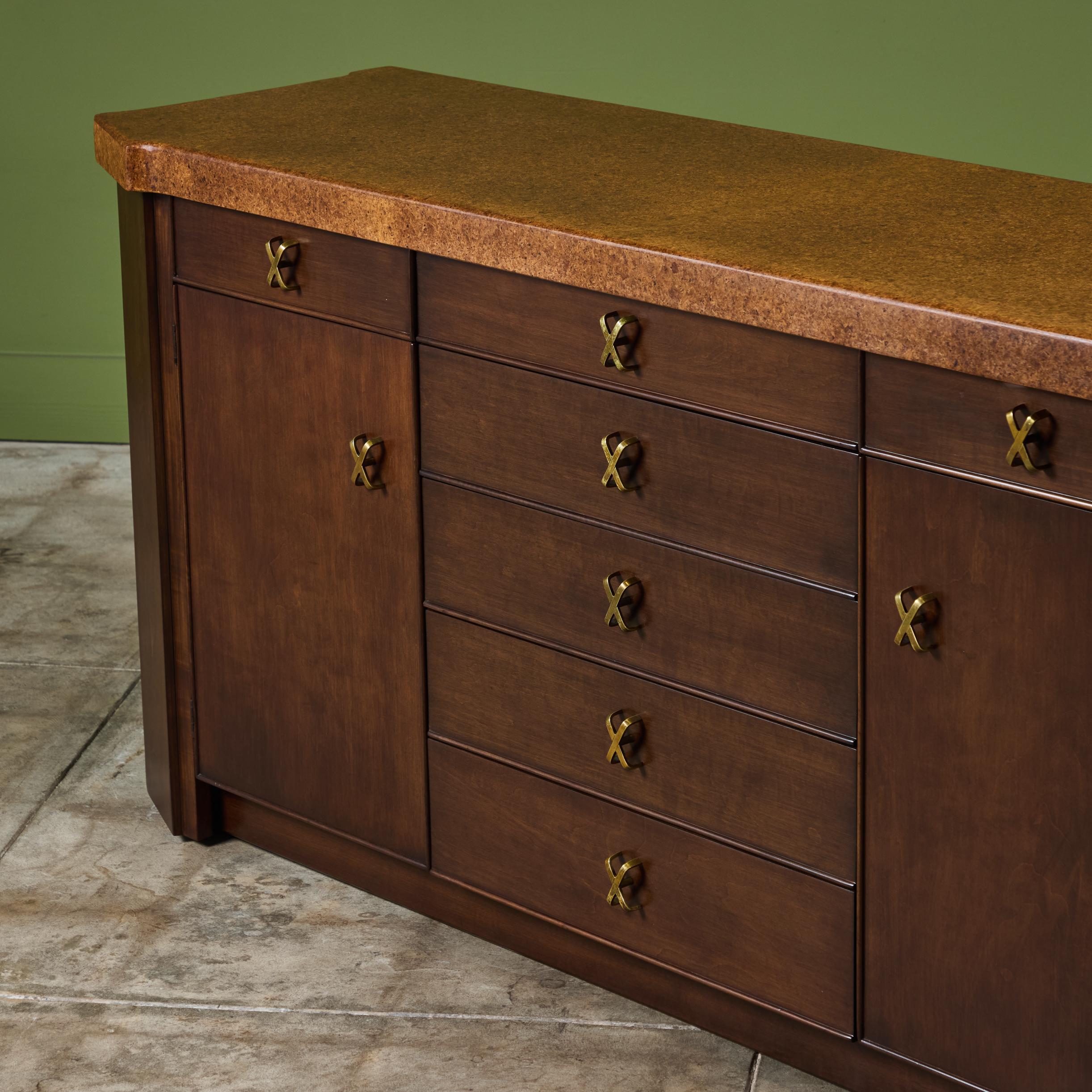 Credenza de corcho Paul Frankl para Johnson Furniture Co. en venta 4
