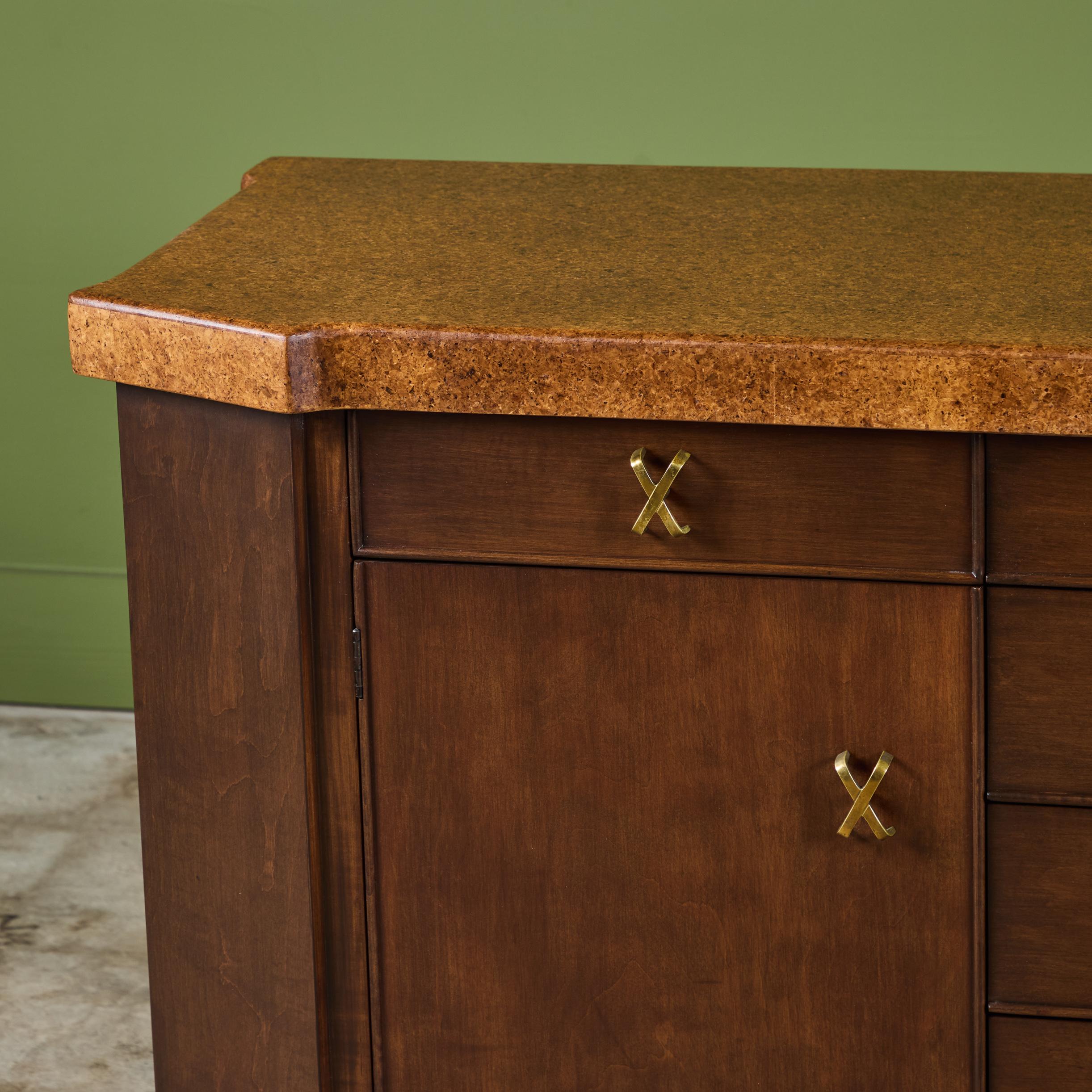 Credenza de corcho Paul Frankl para Johnson Furniture Co. en venta 7