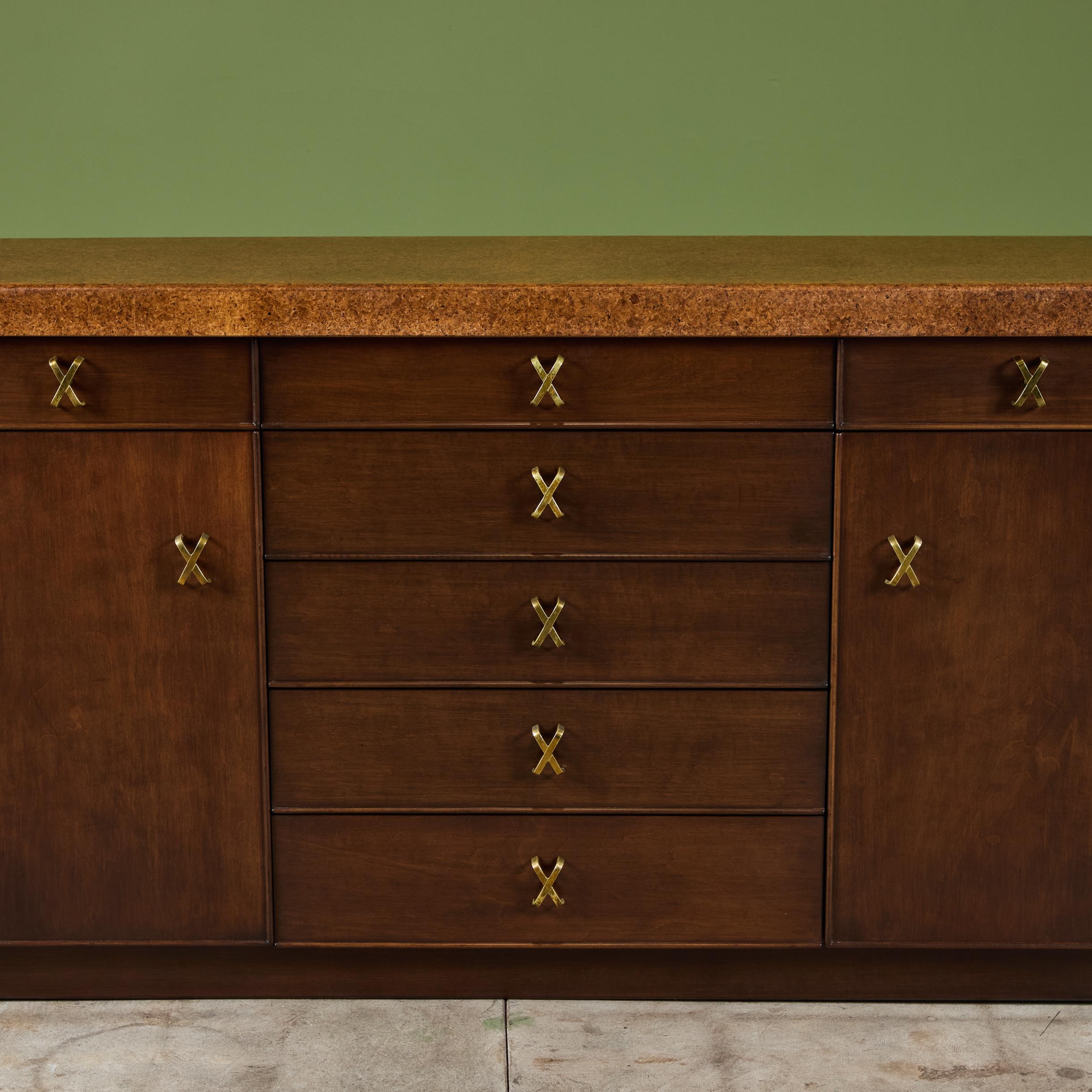 Credenza de corcho Paul Frankl para Johnson Furniture Co. en venta 8