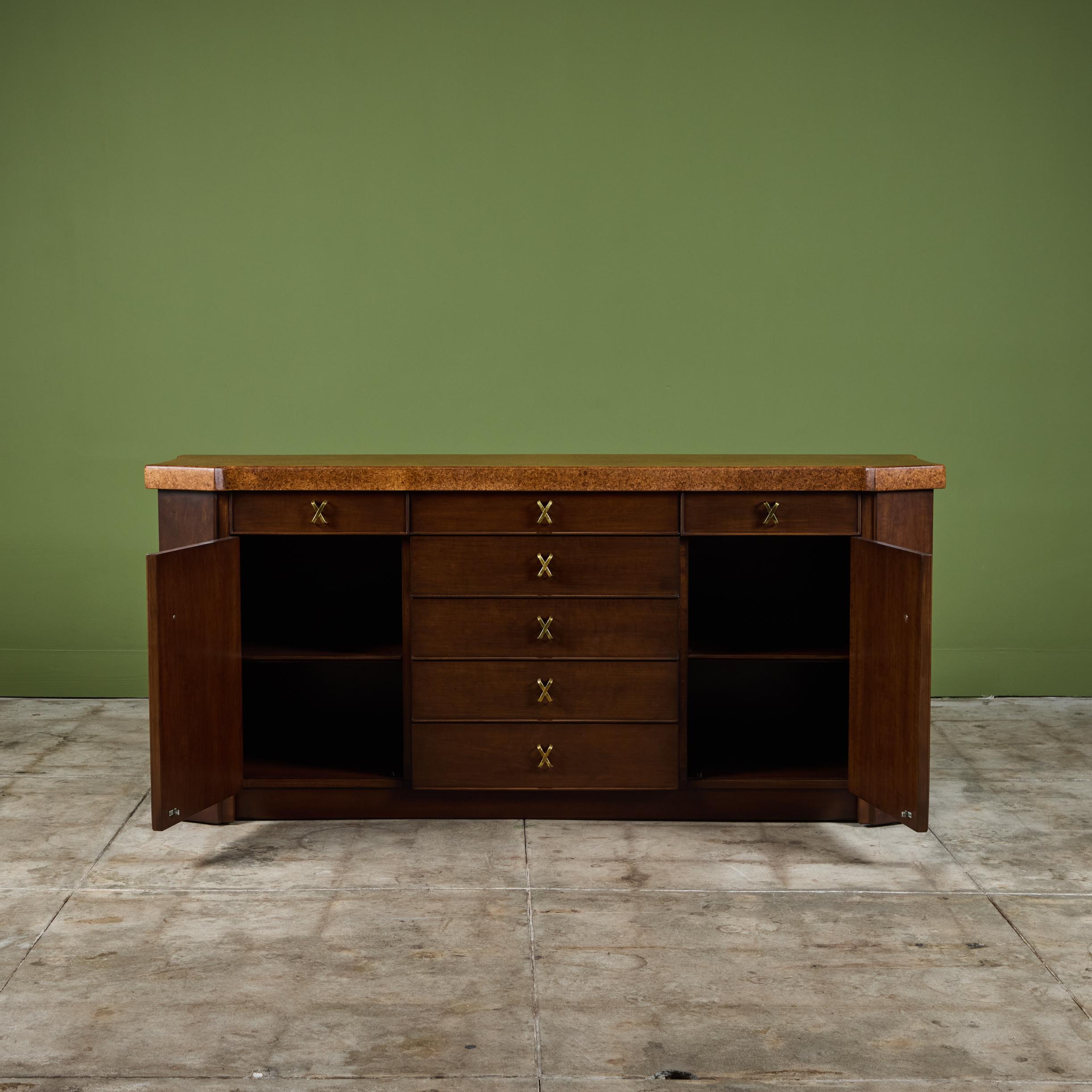 Credenza de corcho Paul Frankl para Johnson Furniture Co. en venta 2