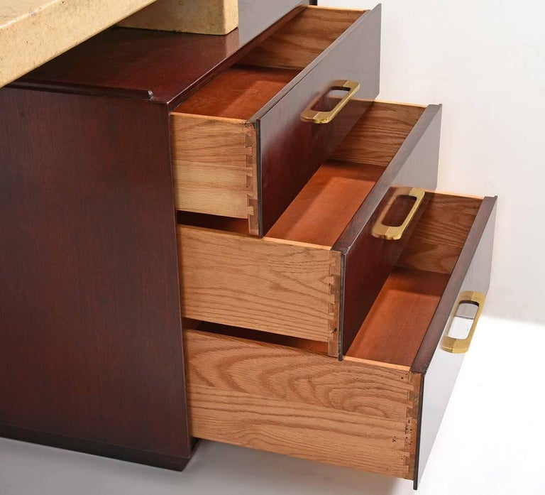 Paul Frankl Cork Desk for Johnson Furniture, 1950s For Sale at 1stdibs