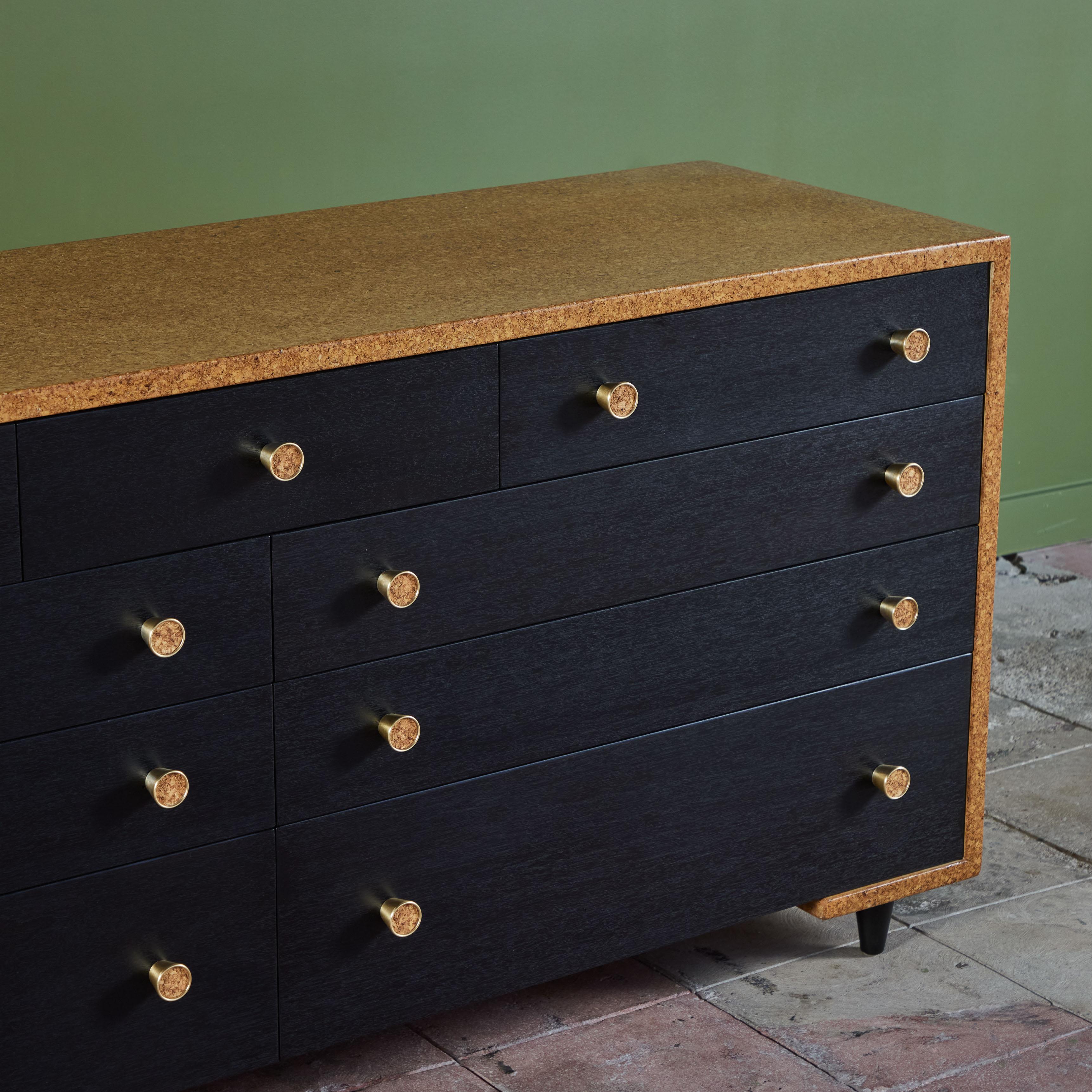 Paul Frankl Cork Dresser for Johnson Furniture Co. For Sale 5