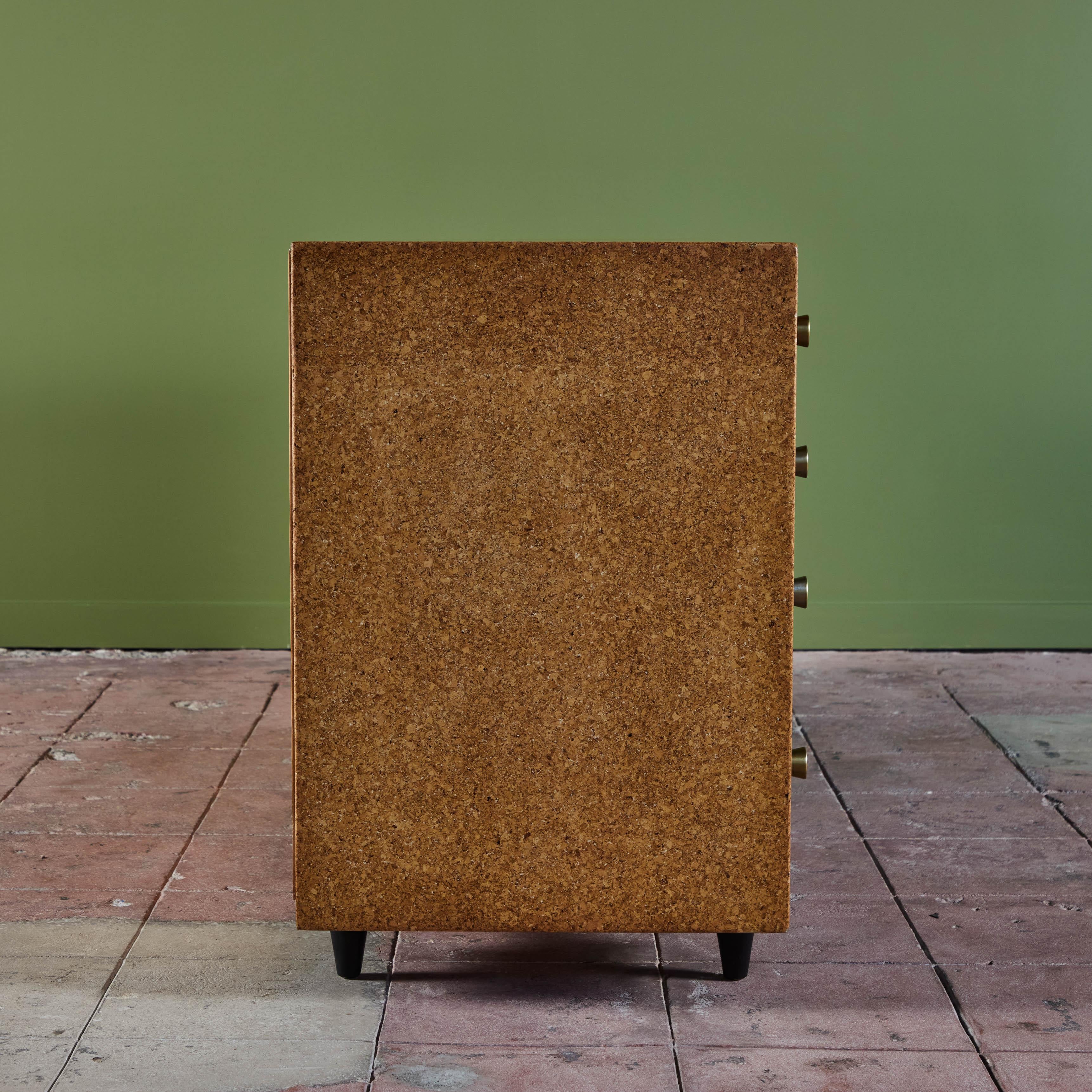 Ebonized Paul Frankl Cork Dresser for Johnson Furniture Co. For Sale