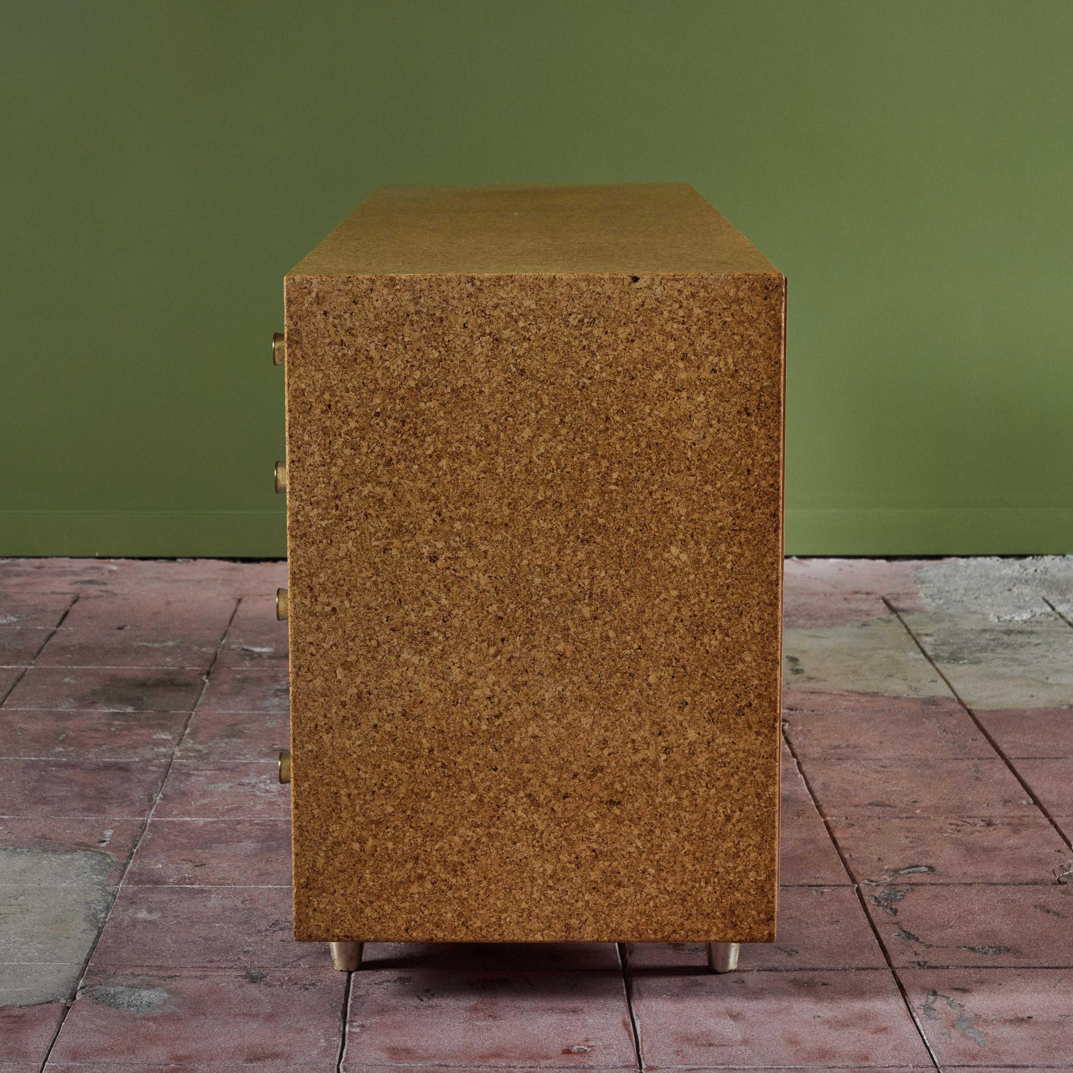 Korkkommode von Paul Frankl für Johnson Furniture Co. im Zustand „Hervorragend“ im Angebot in Los Angeles, CA