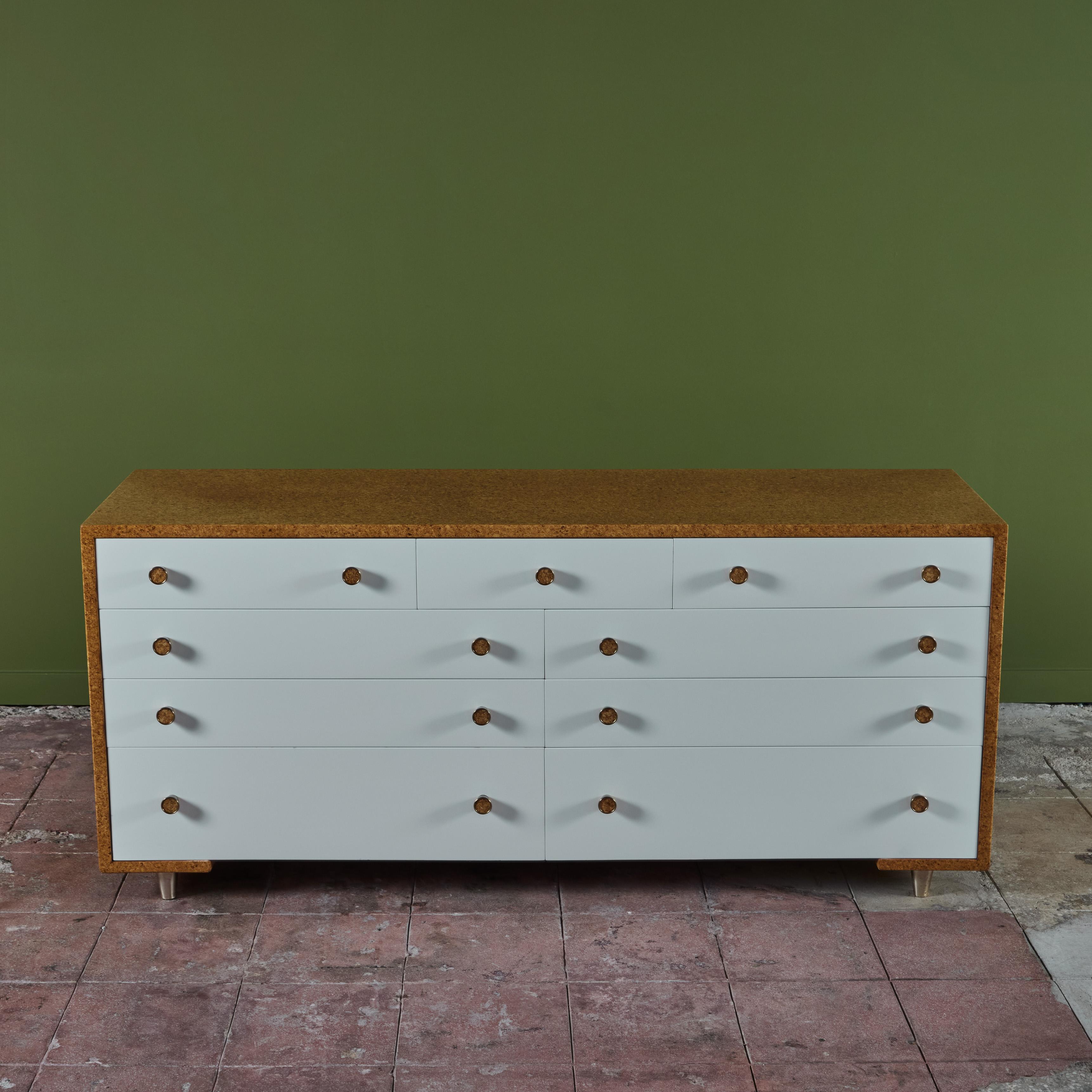 20th Century Paul Frankl Cork Dresser for Johnson Furniture Co. For Sale
