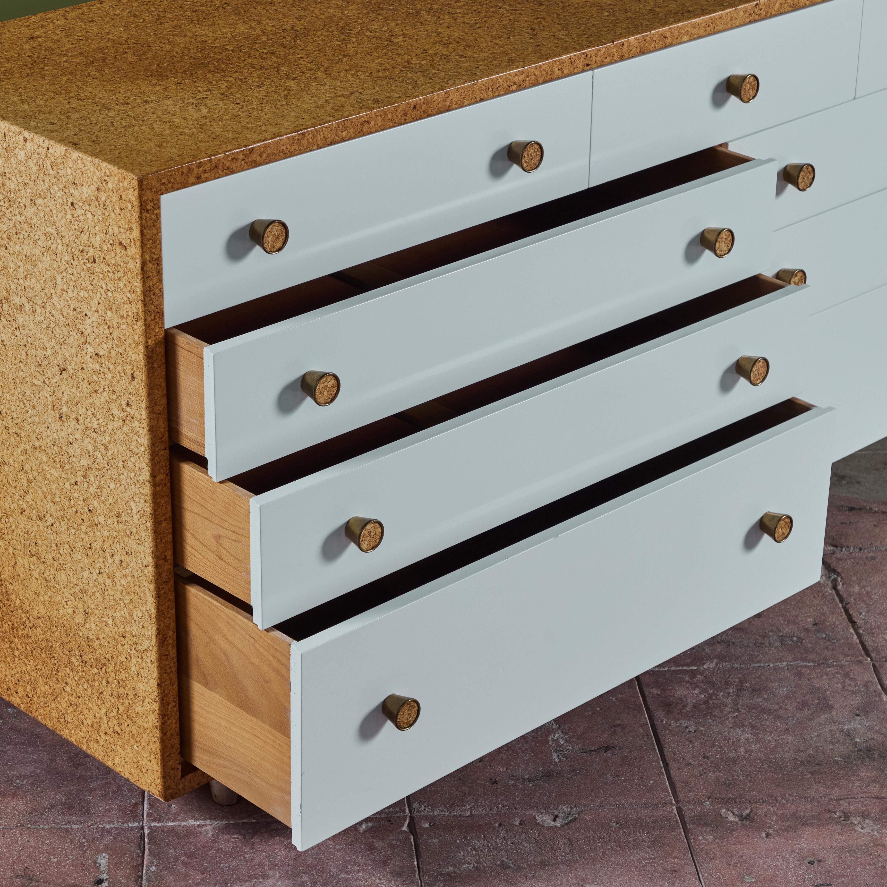 Paul Frankl Cork Dresser for Johnson Furniture Co. For Sale 2