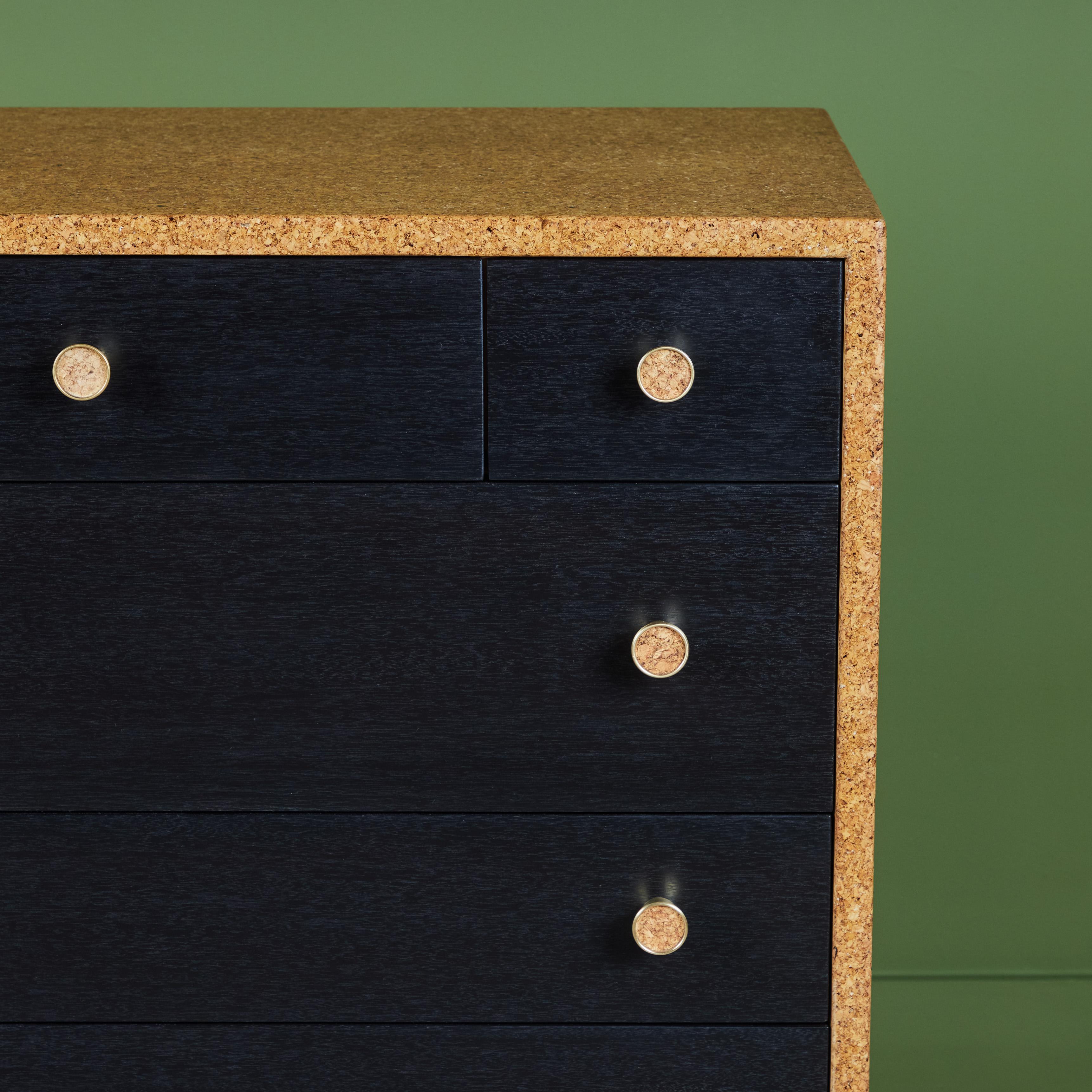 Paul Frankl Cork Highboy Dresser for Johnson Furniture Co. For Sale 5