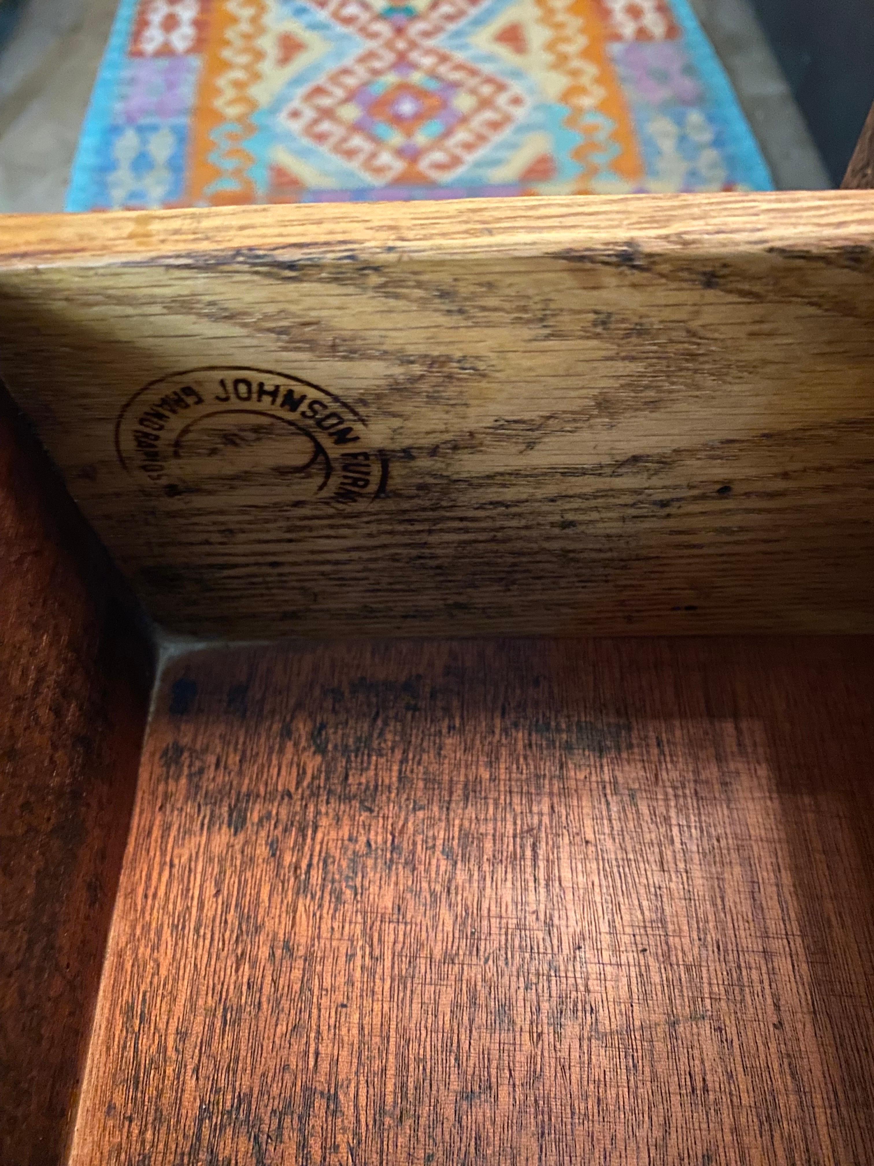North American Paul Frankl Cork Mahogany Desk, Circa 1940s