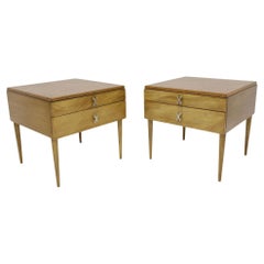 Nachttische aus Kork von Paul Frankl für Johnson Furniture