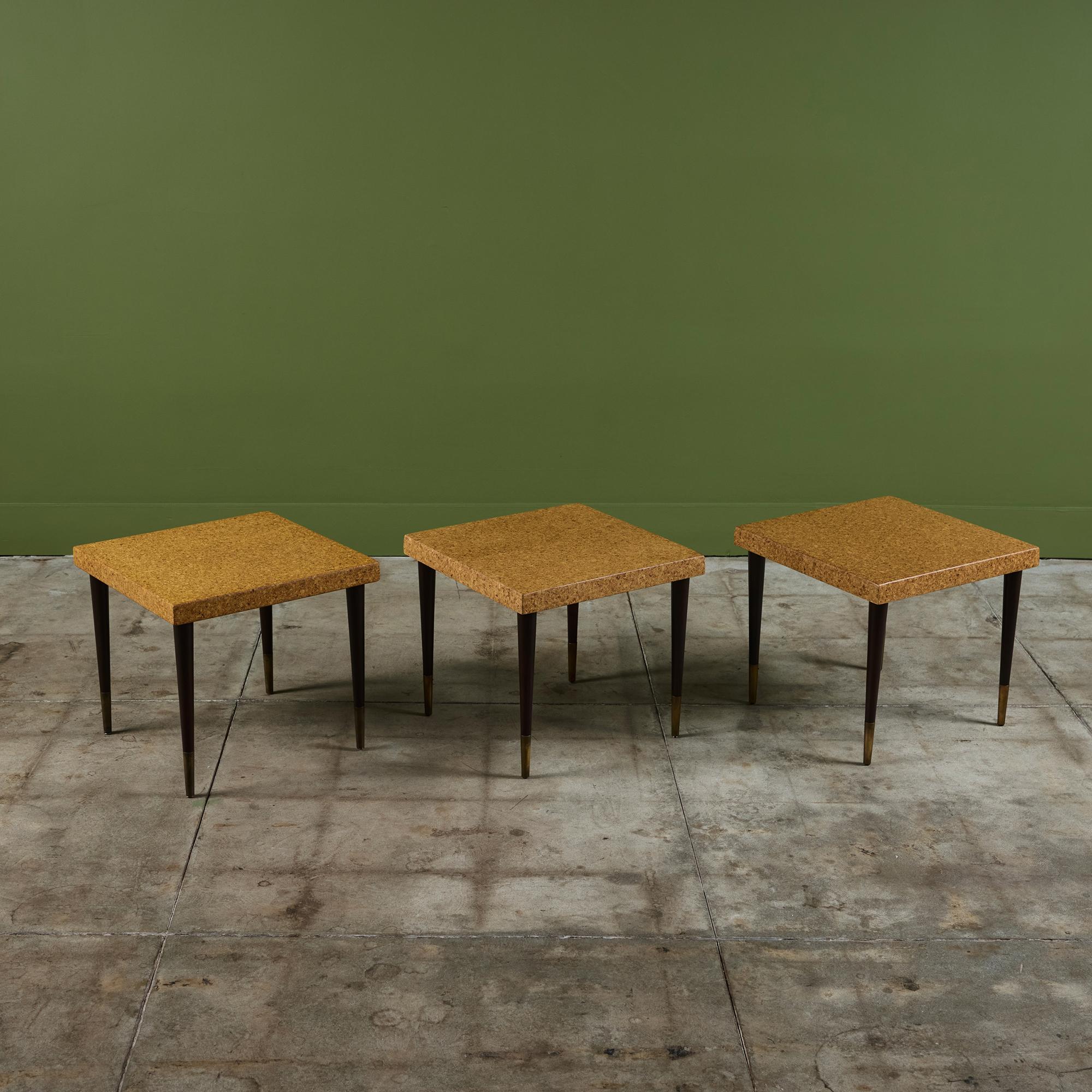 Table d'appoint en liège Paul Frankl pour Johnson Furniture Co. en vente 2