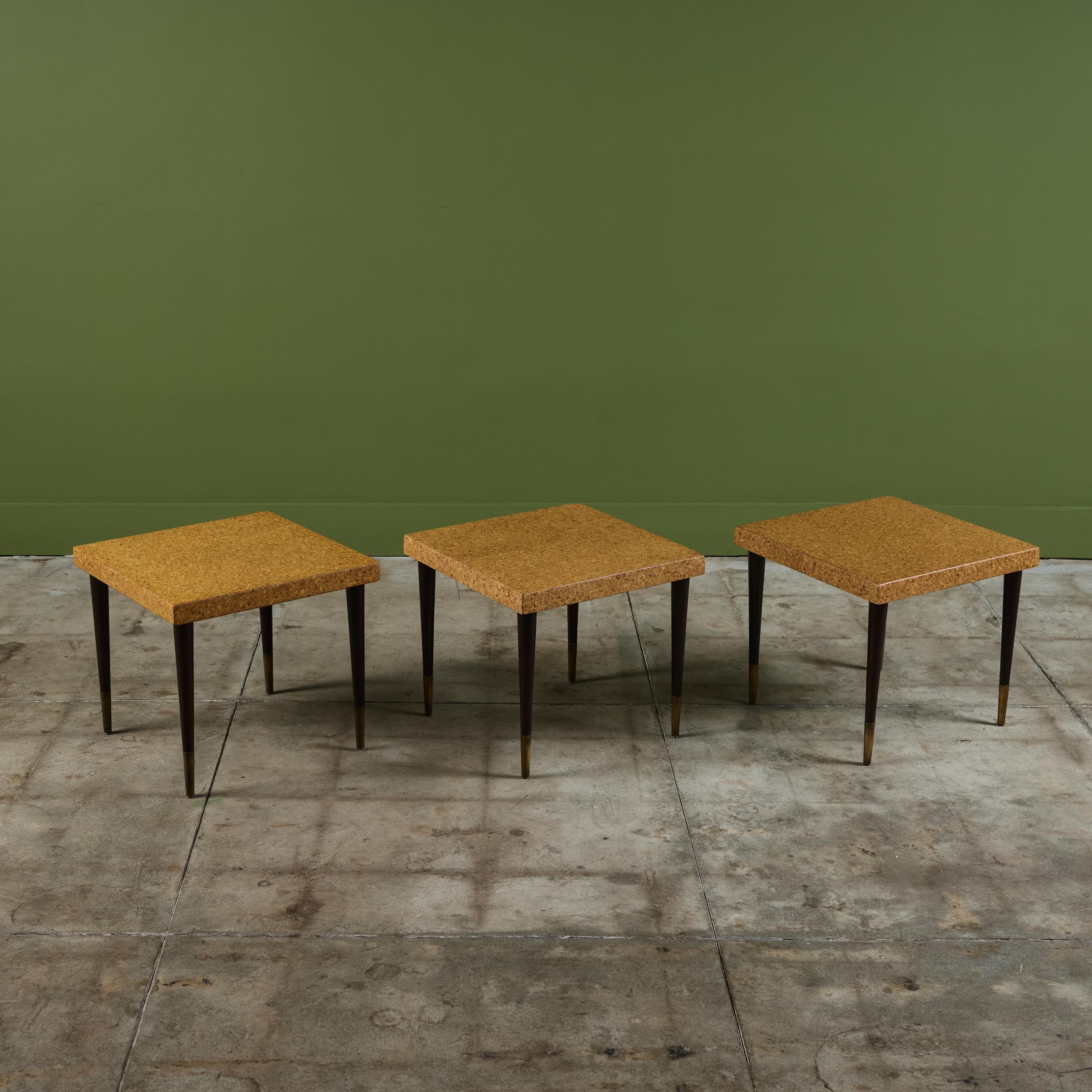 20ième siècle Table d'appoint en liège Paul Frankl pour Johnson Furniture Co. en vente