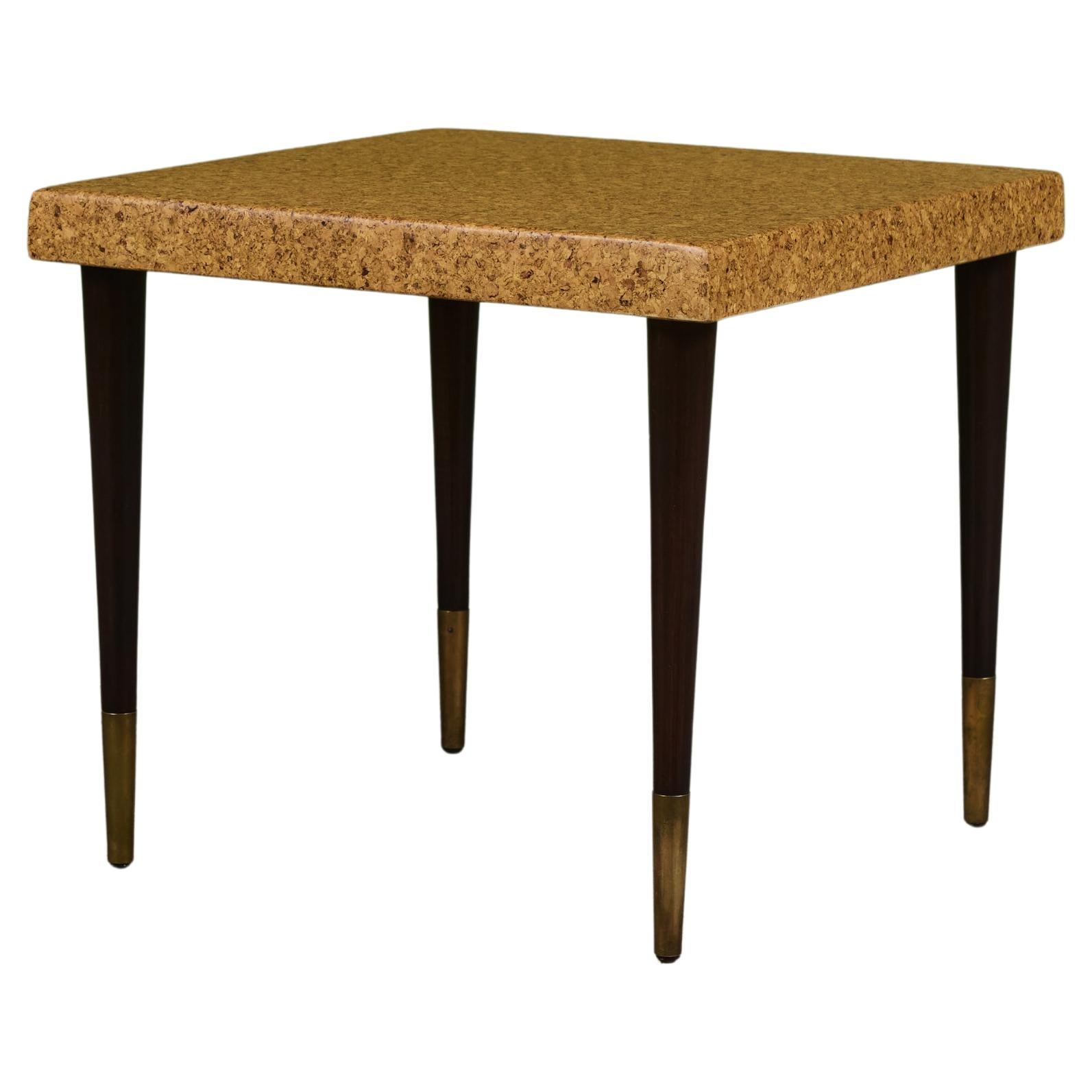 Mesa auxiliar de corcho Paul Frankl para Johnson Furniture Co.