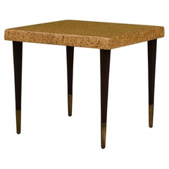 Vintage Paul Frankl Cork Side Table for Johnson Furniture Co.