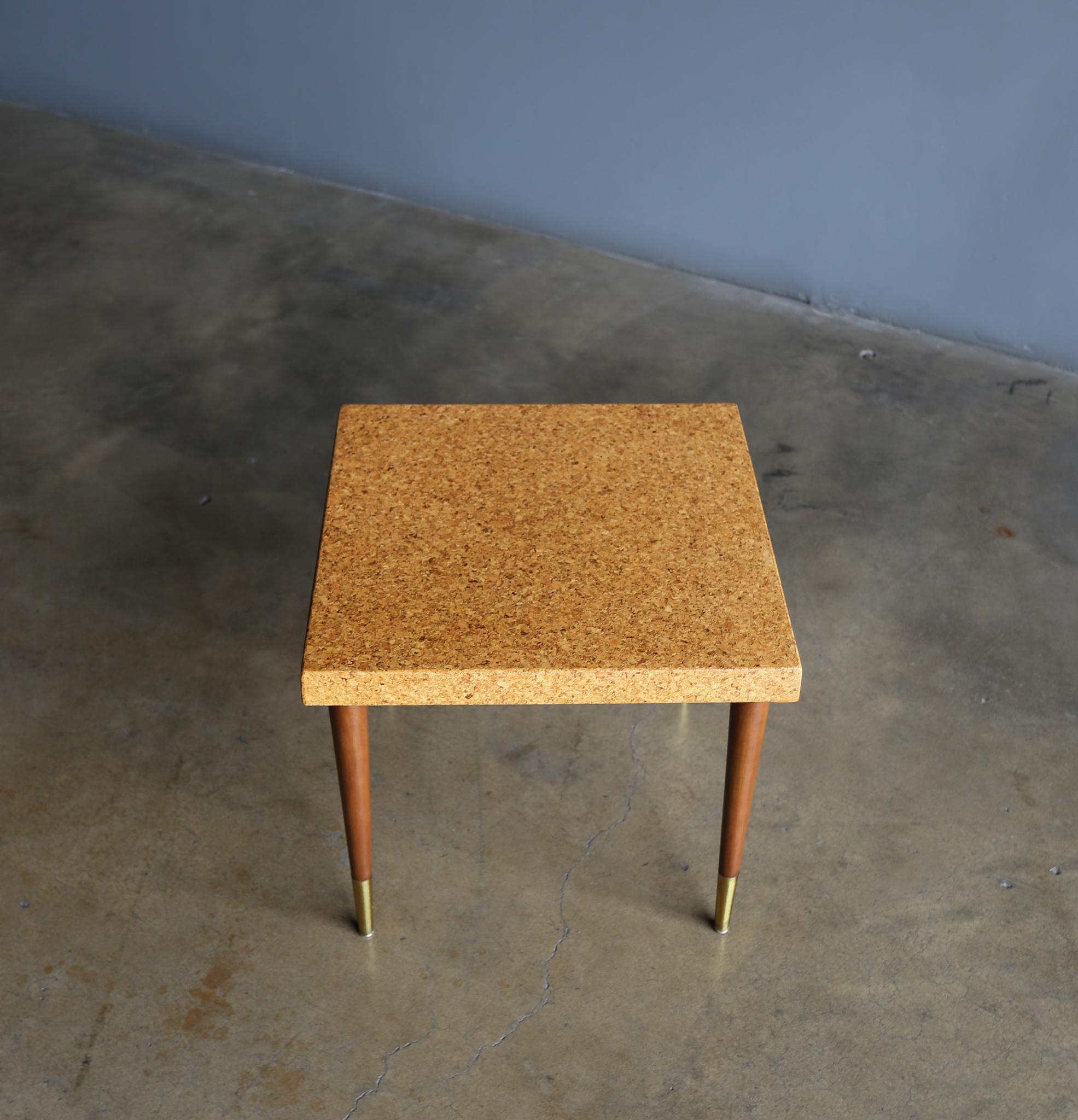 Paul Frankl Cork Side Tables for Johnson Furniture Company, circa 1950 1