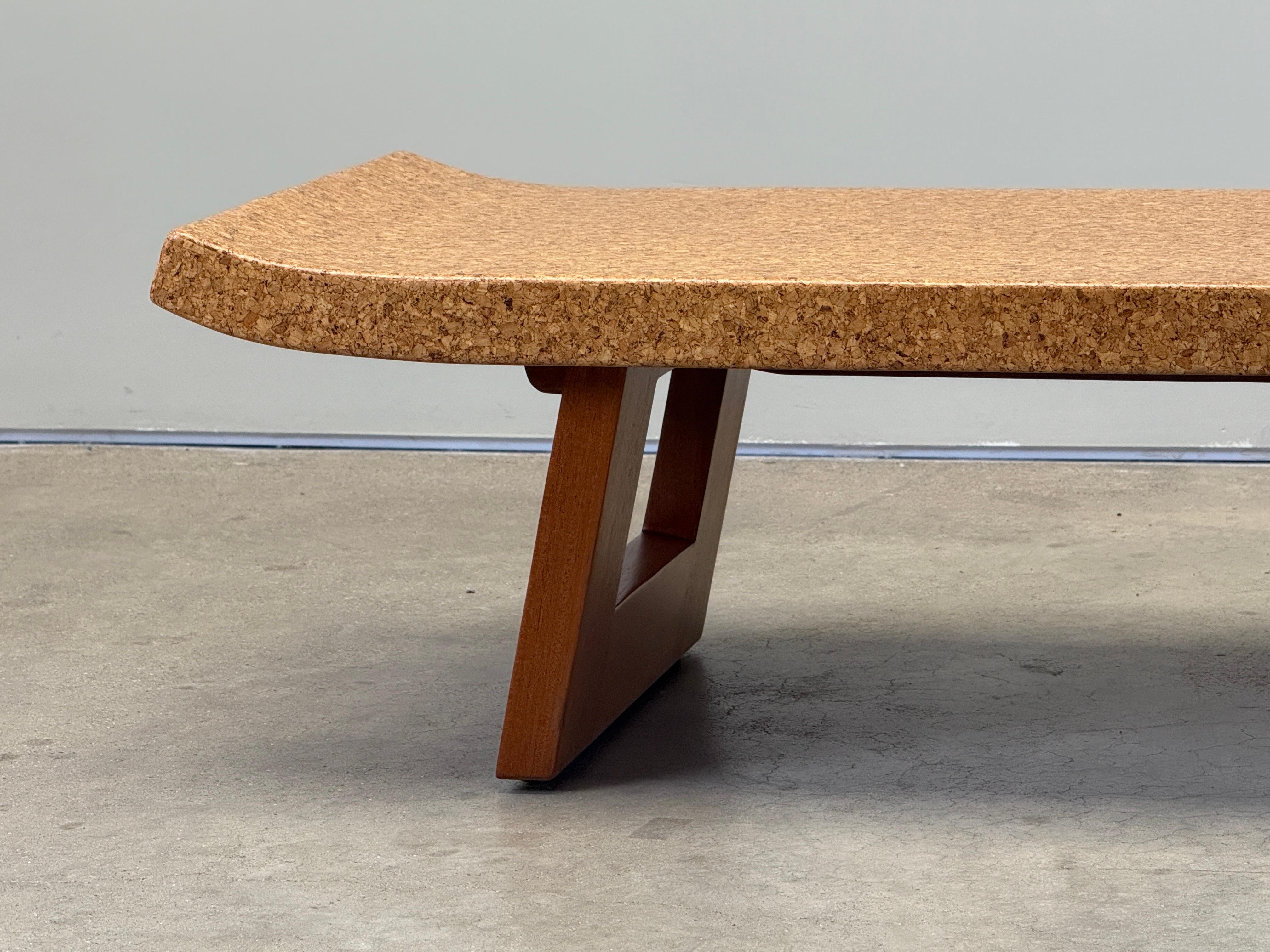 Paul Frankl Korkplatte Bank im Angebot 8