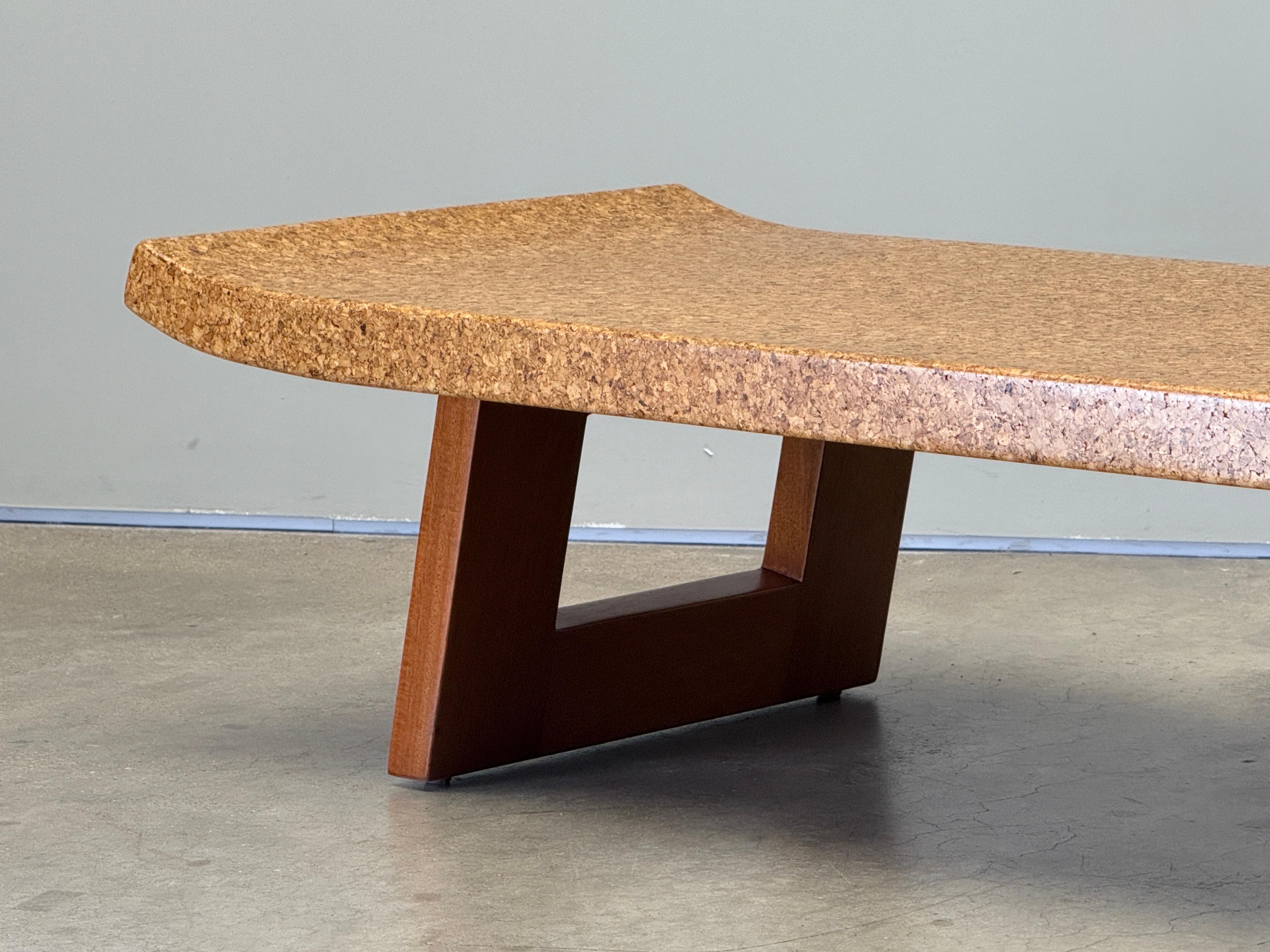 Paul Frankl Korkplatte Bank (Mitte des 20. Jahrhunderts) im Angebot