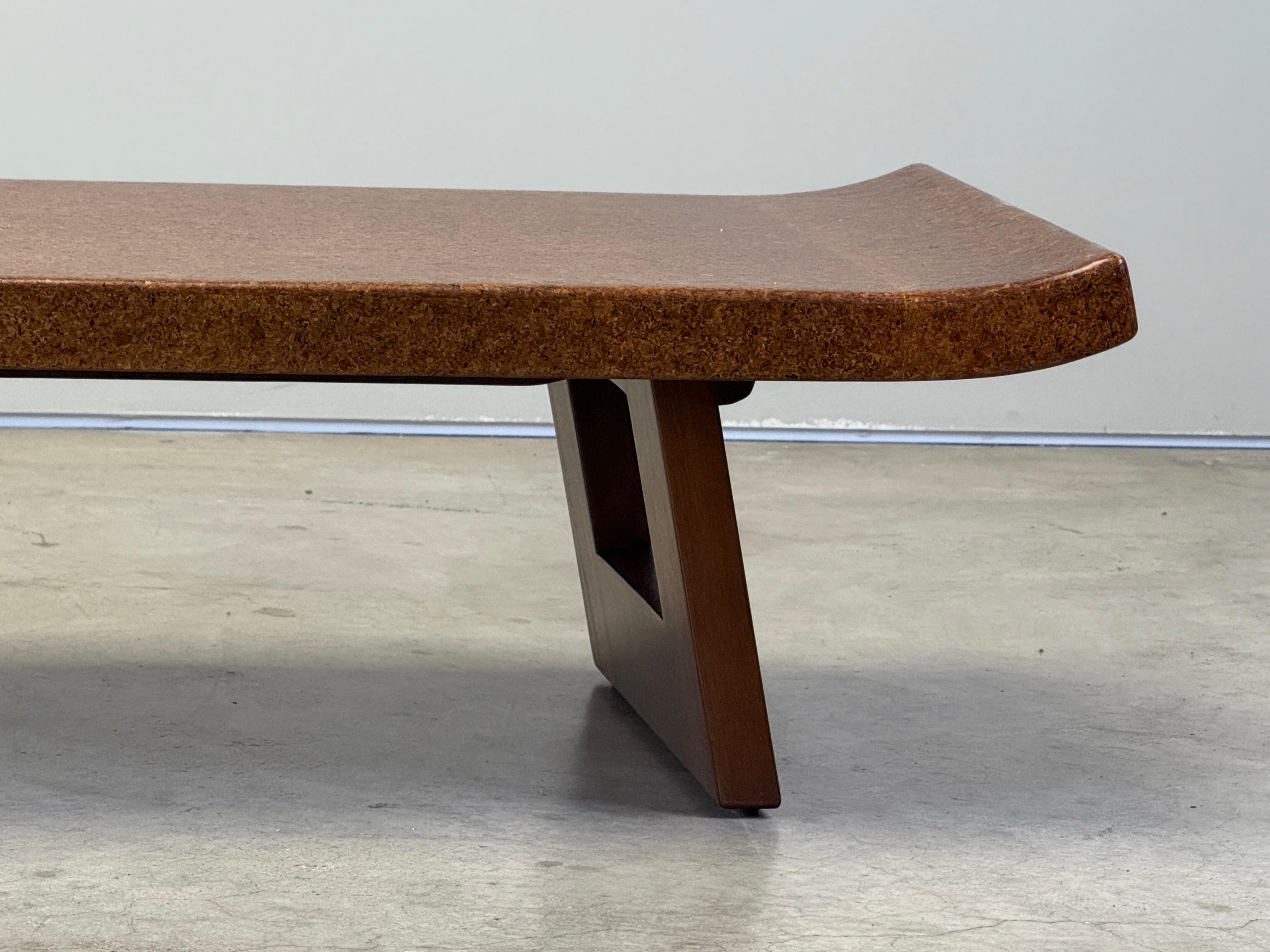 Paul Frankl Korkplatte Bank im Angebot 2