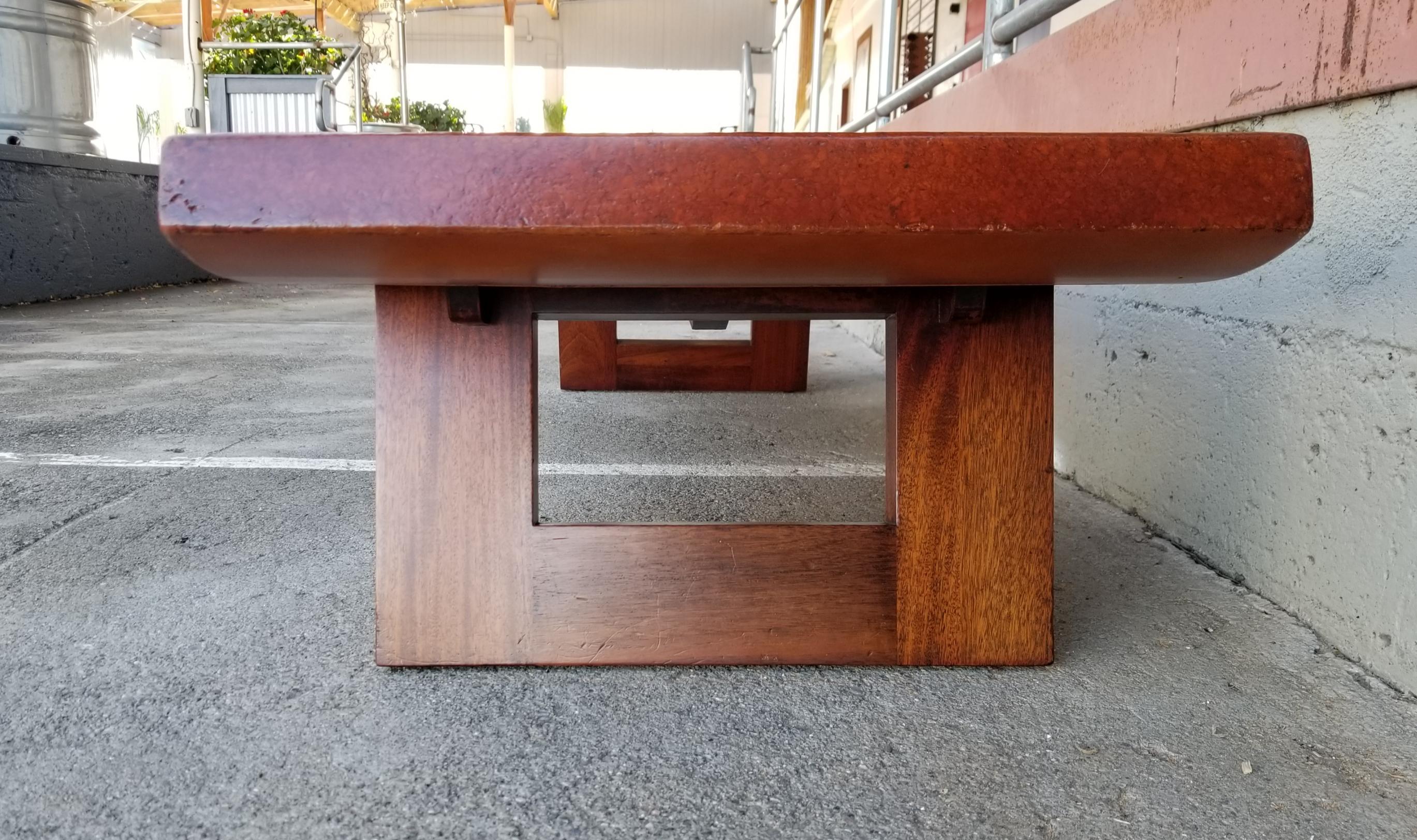 Paul Frankl Cork Top Coffee Table / Bench 3