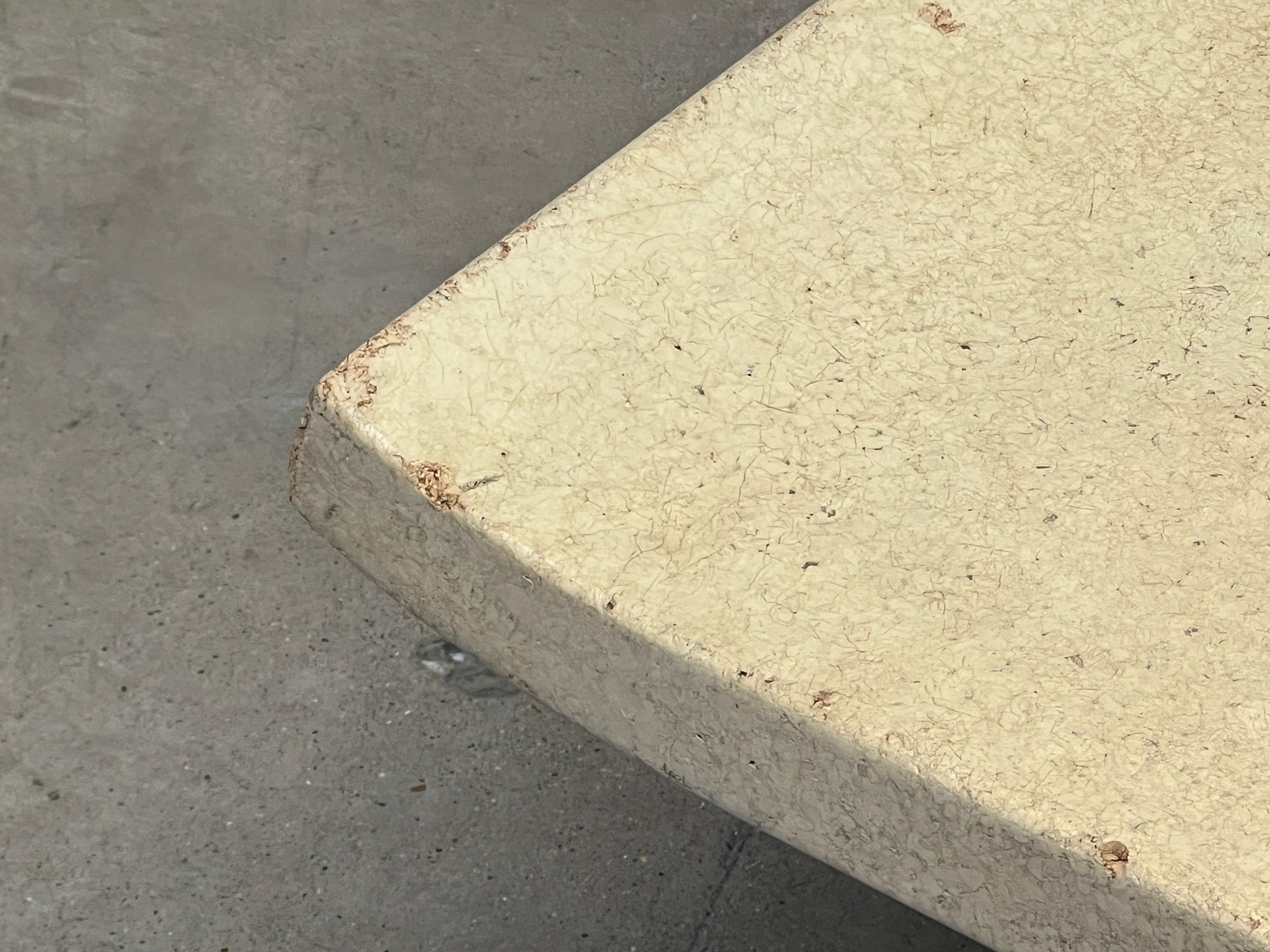 Paul Frankl Cork Top Coffee Table / Bench For Sale 11