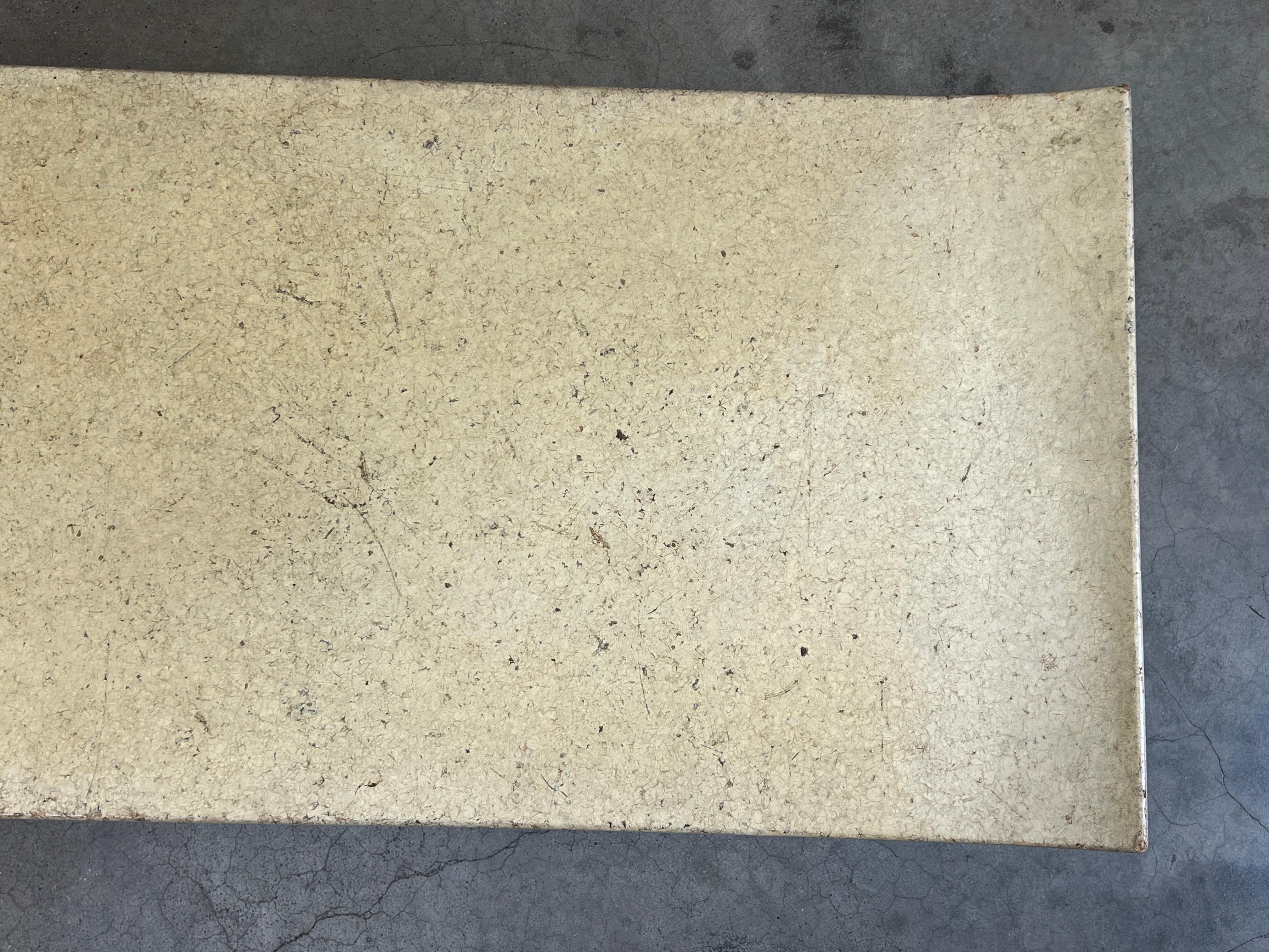 Paul Frankl Cork Top Coffee Table / Bench For Sale 13
