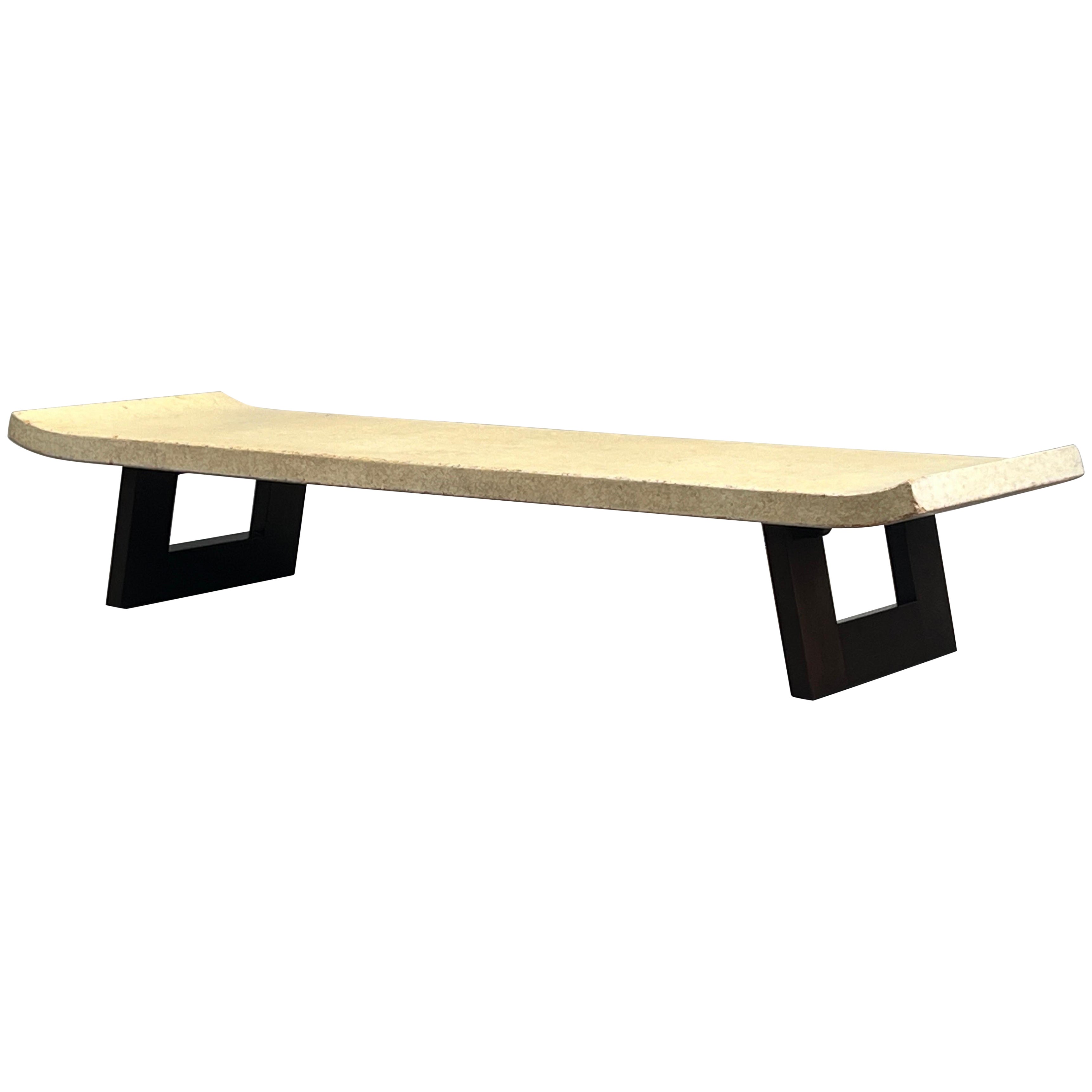 Paul Frankl Cork Top Coffee Table / Bench