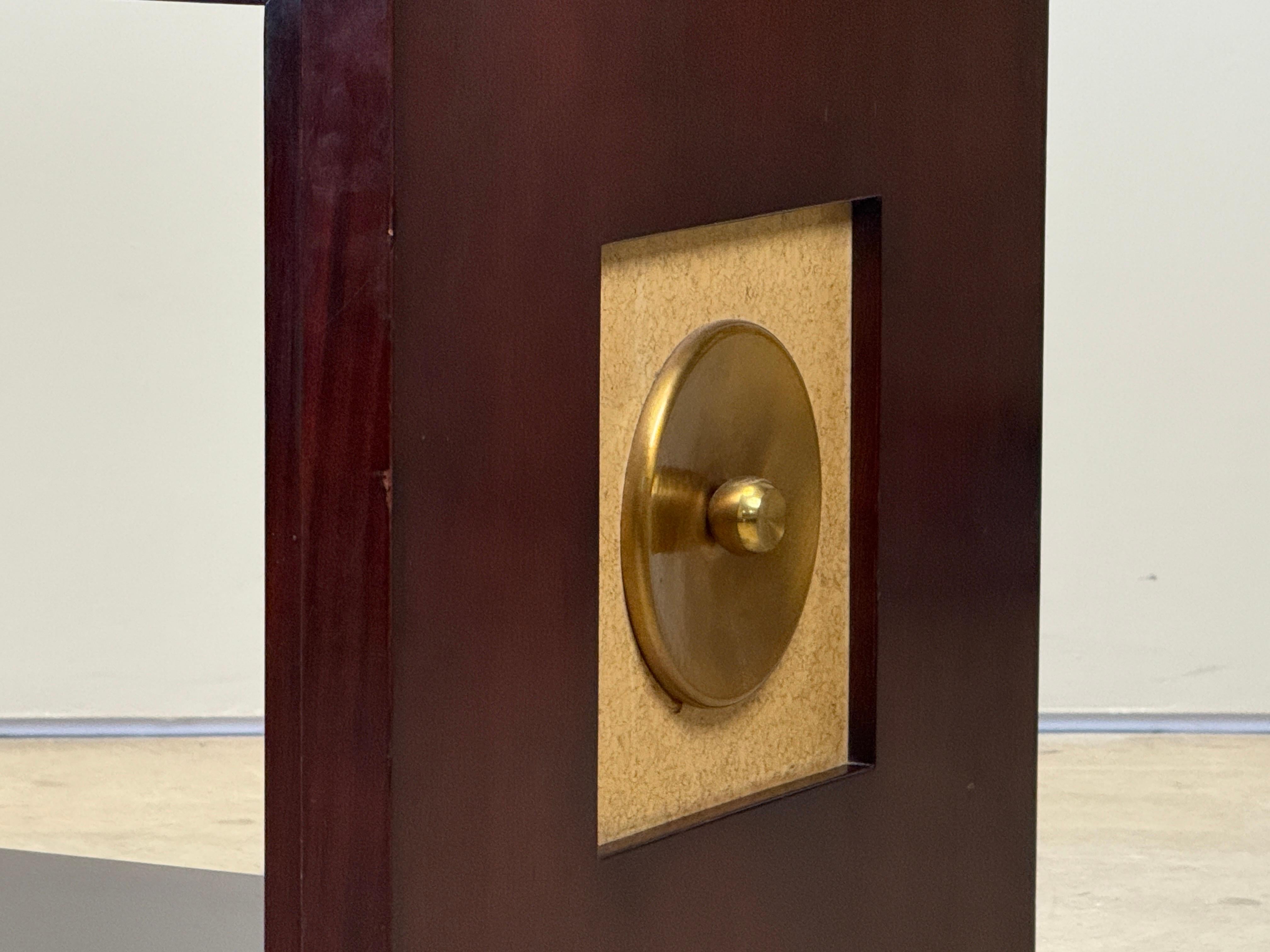 Paul Frankl Cork Top Console Table For Sale 4