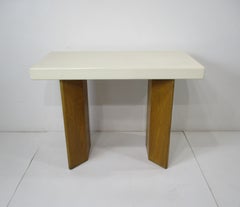 Paul Frankl Cork Top Console Table model # 5008 for Johnson Bros.