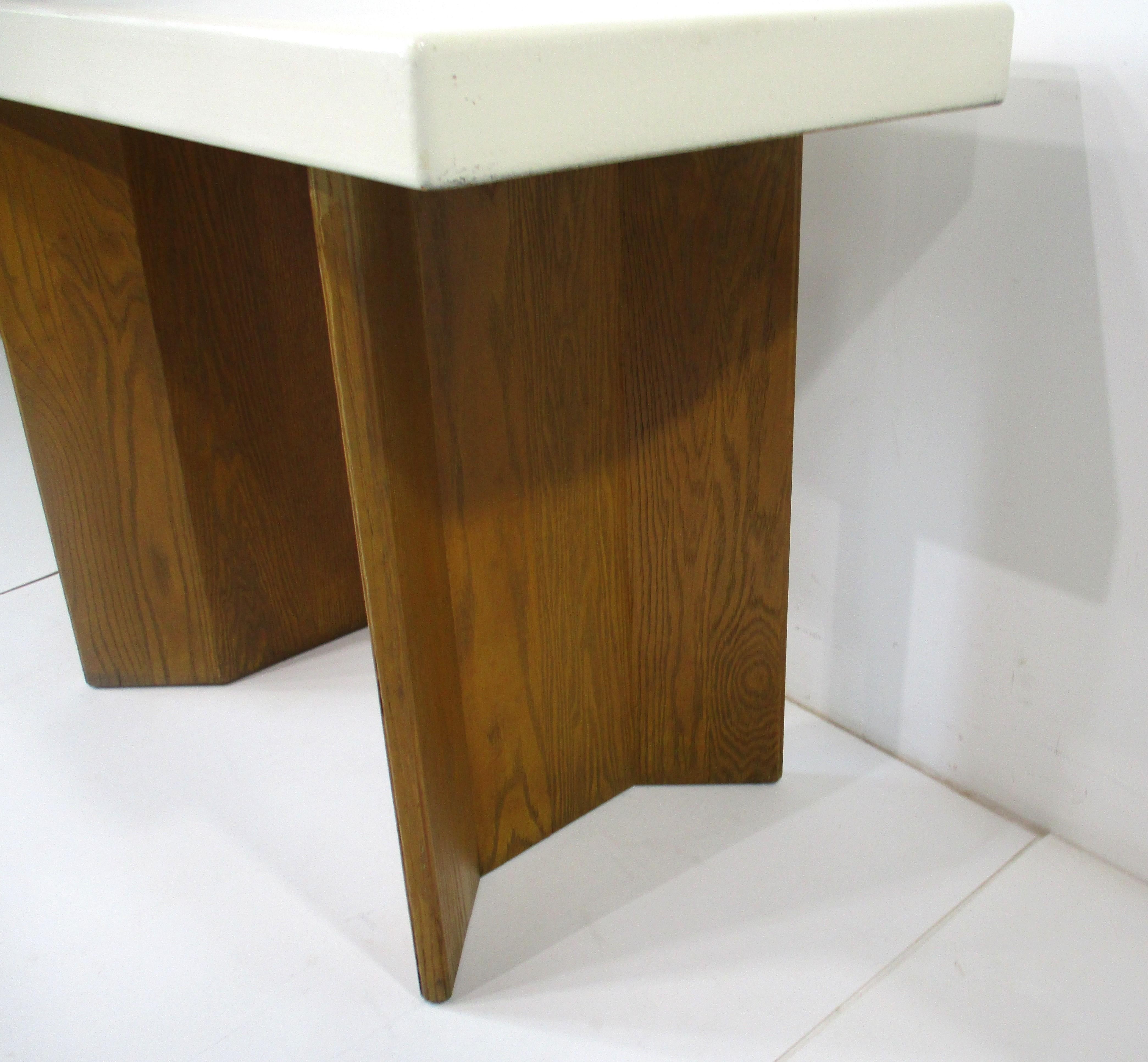 Paul Frankl Cork Top Console Table model # 5008 for Johnson Bros.  For Sale 2