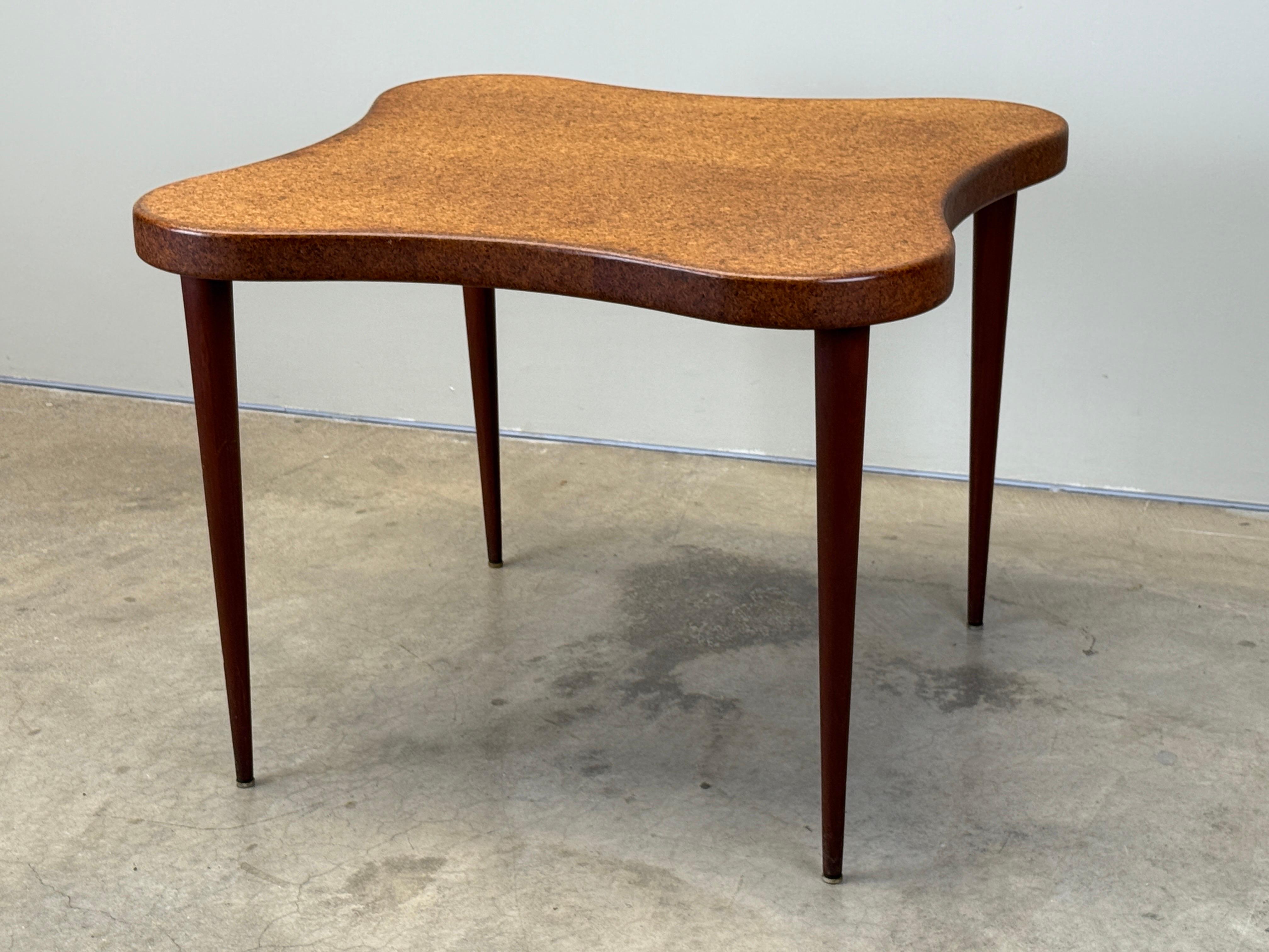 Paul Frankl Cork Top Game Table For Sale 11