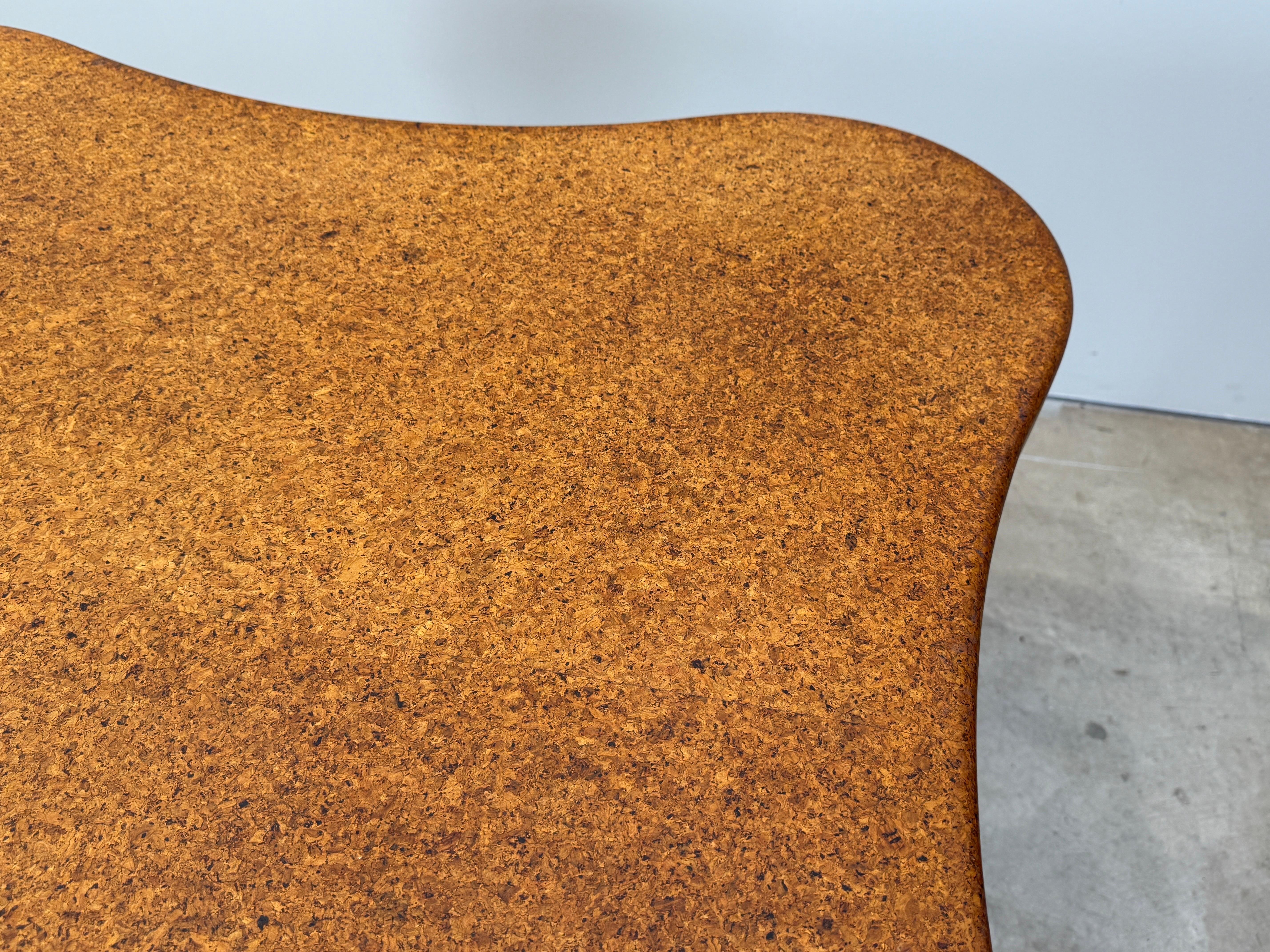 Paul Frankl Cork Top Game Table In Good Condition For Sale In Dallas, TX