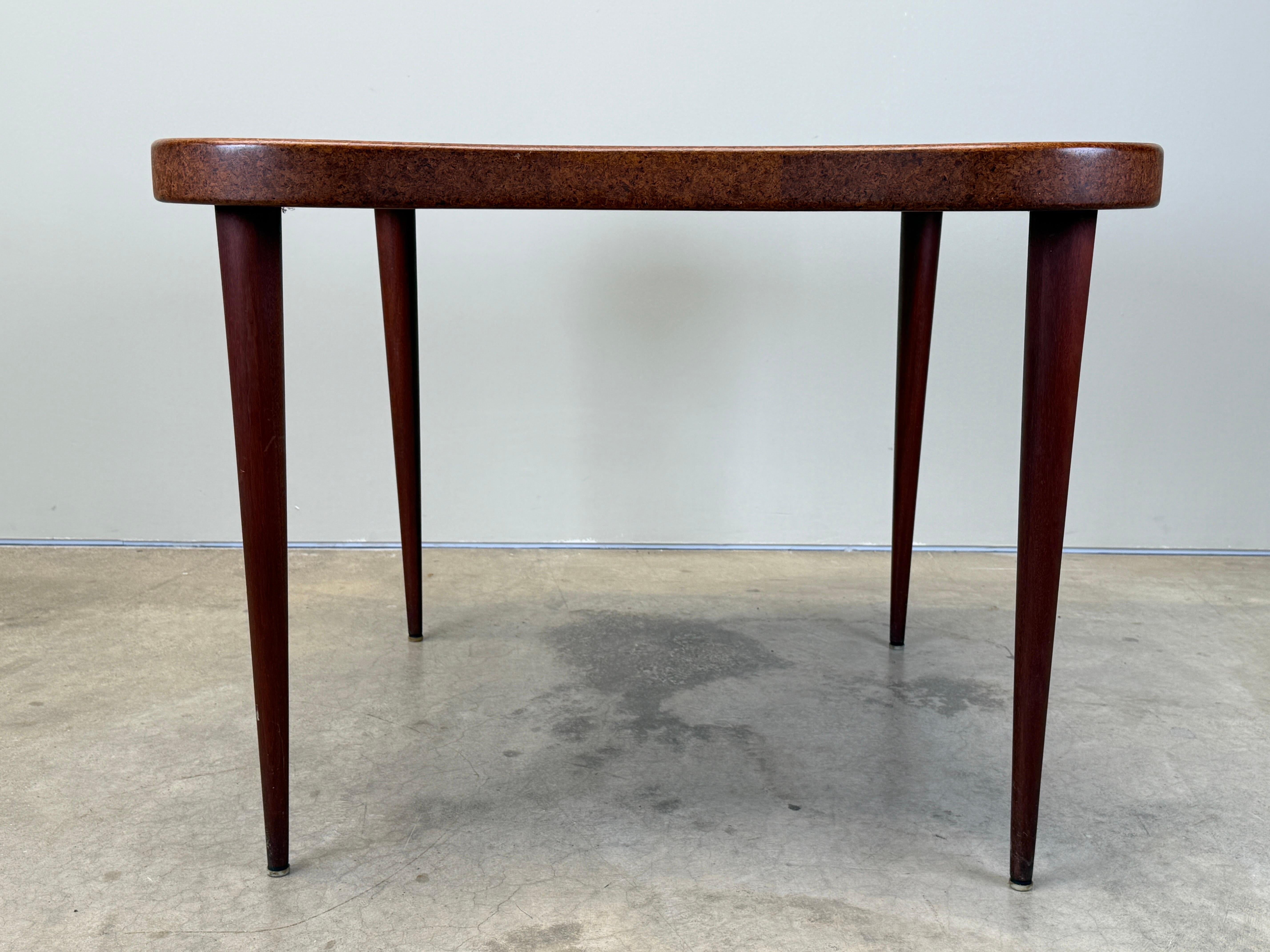 Mid-20th Century Paul Frankl Cork Top Game Table For Sale