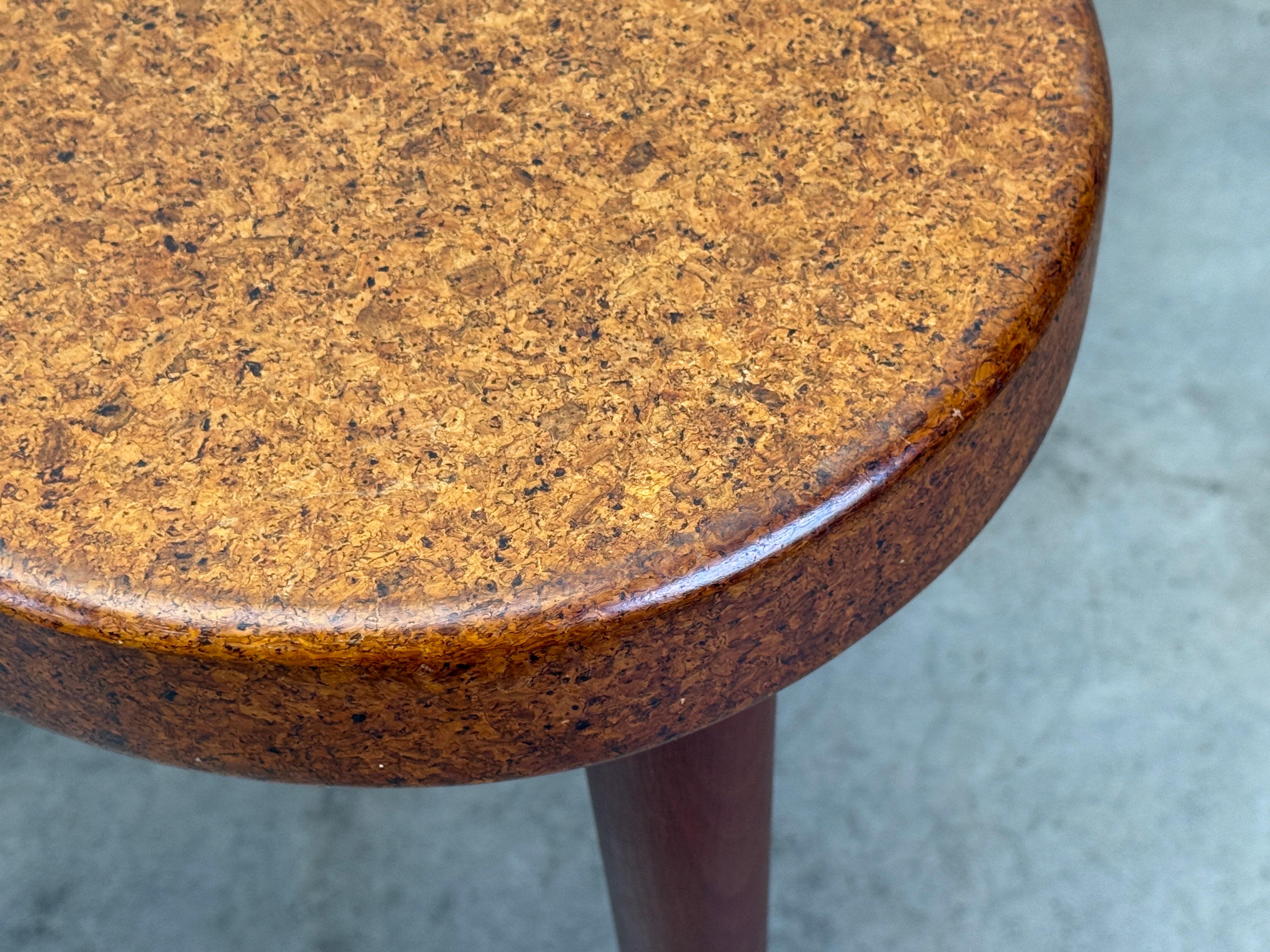 Paul Frankl Cork Top Game Table For Sale 1