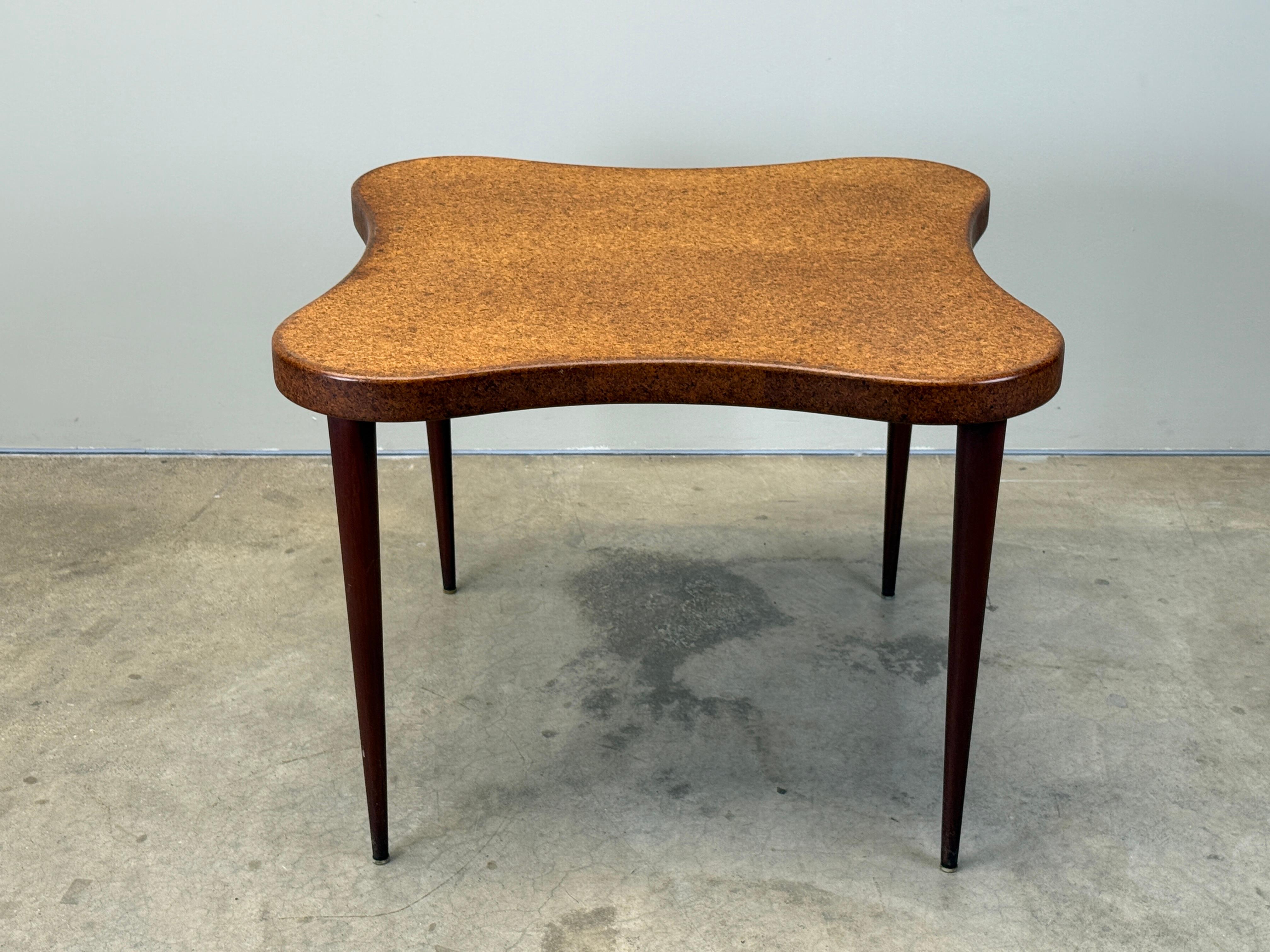 Paul Frankl Cork Top Game Table For Sale 2