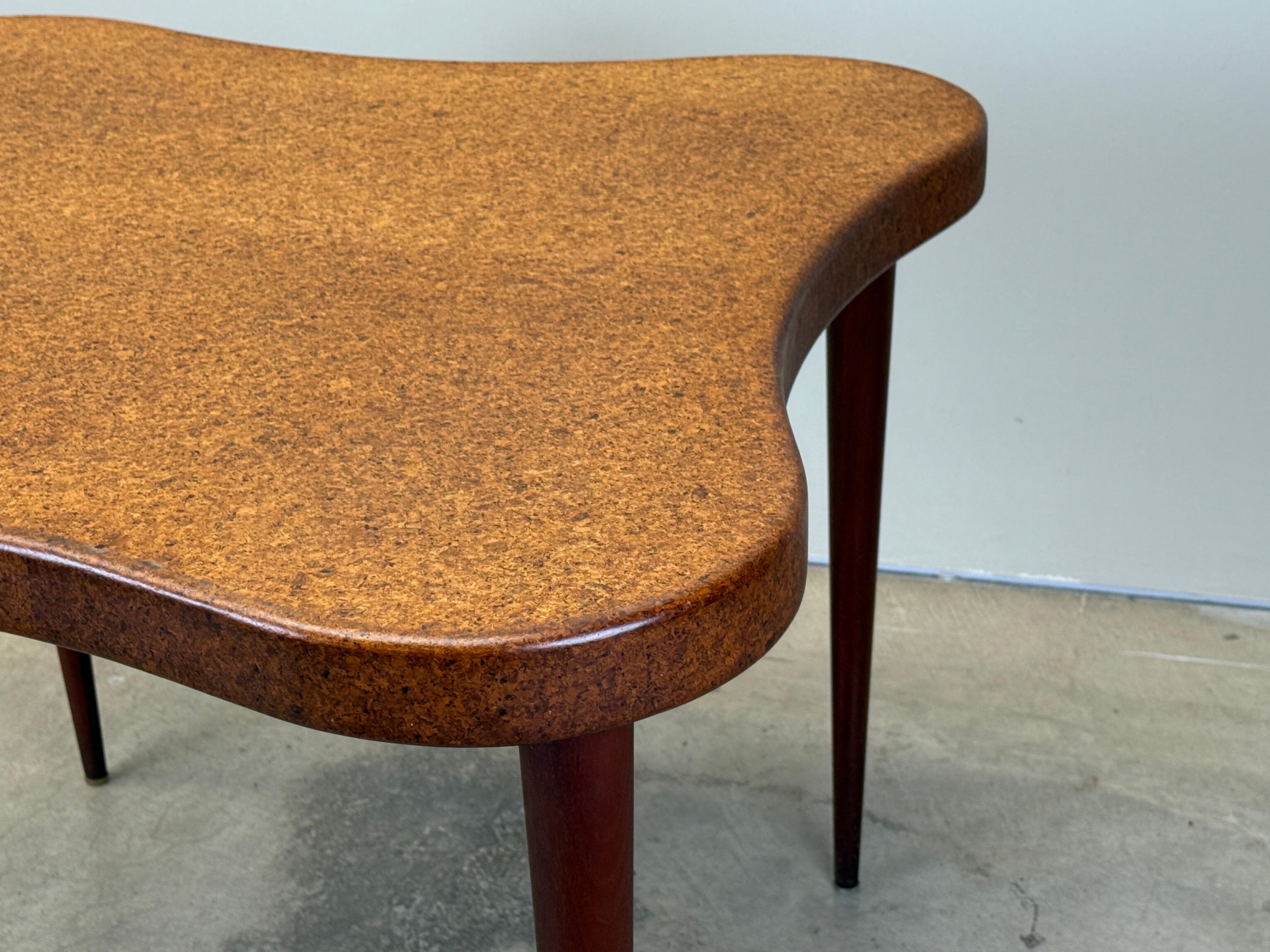 Paul Frankl Cork Top Game Table For Sale 3