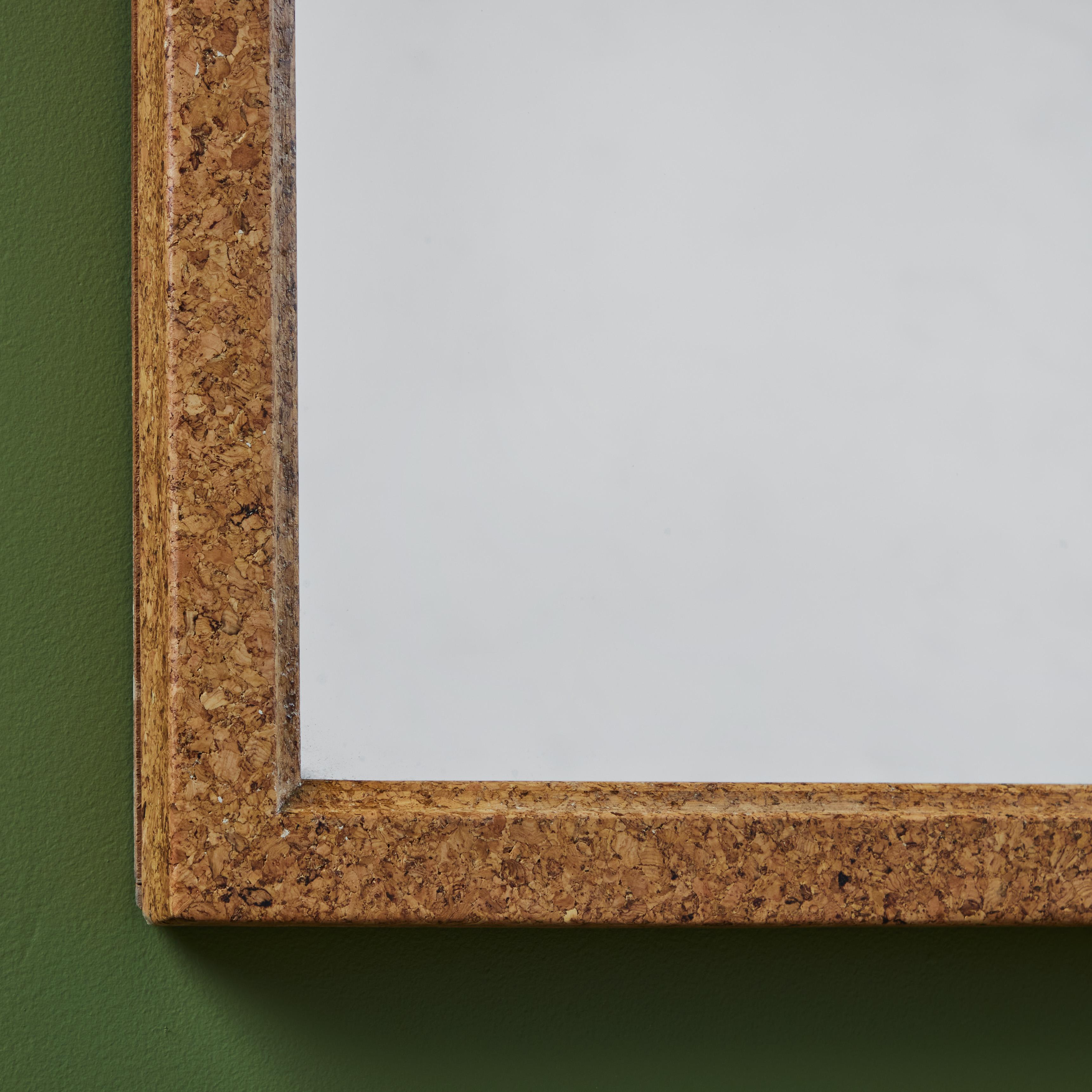 20th Century Paul Frankl Cork Wall Mirror for Johnson Furniture Co For Sale