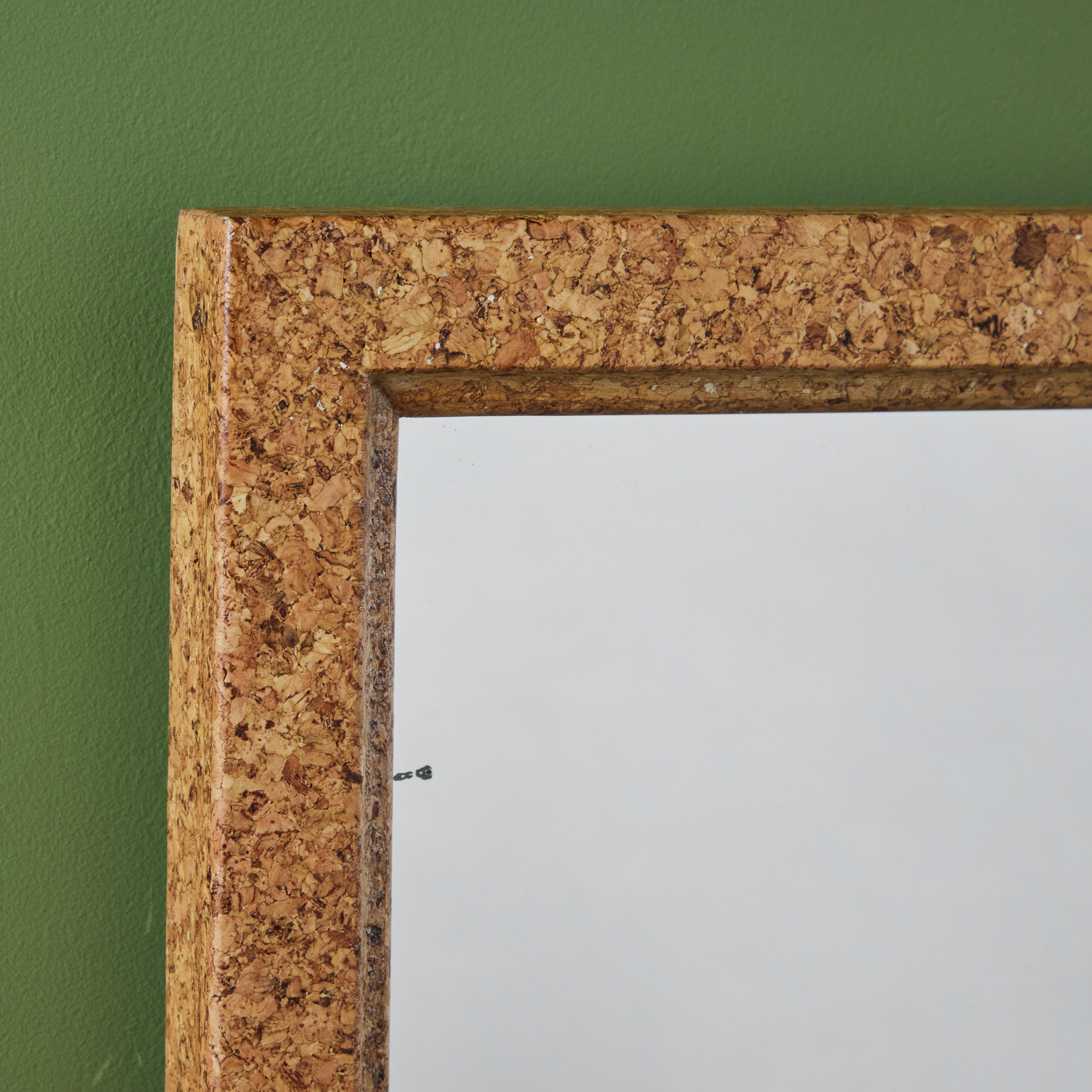 Paul Frankl Cork Wall Mirror for Johnson Furniture Co For Sale 1