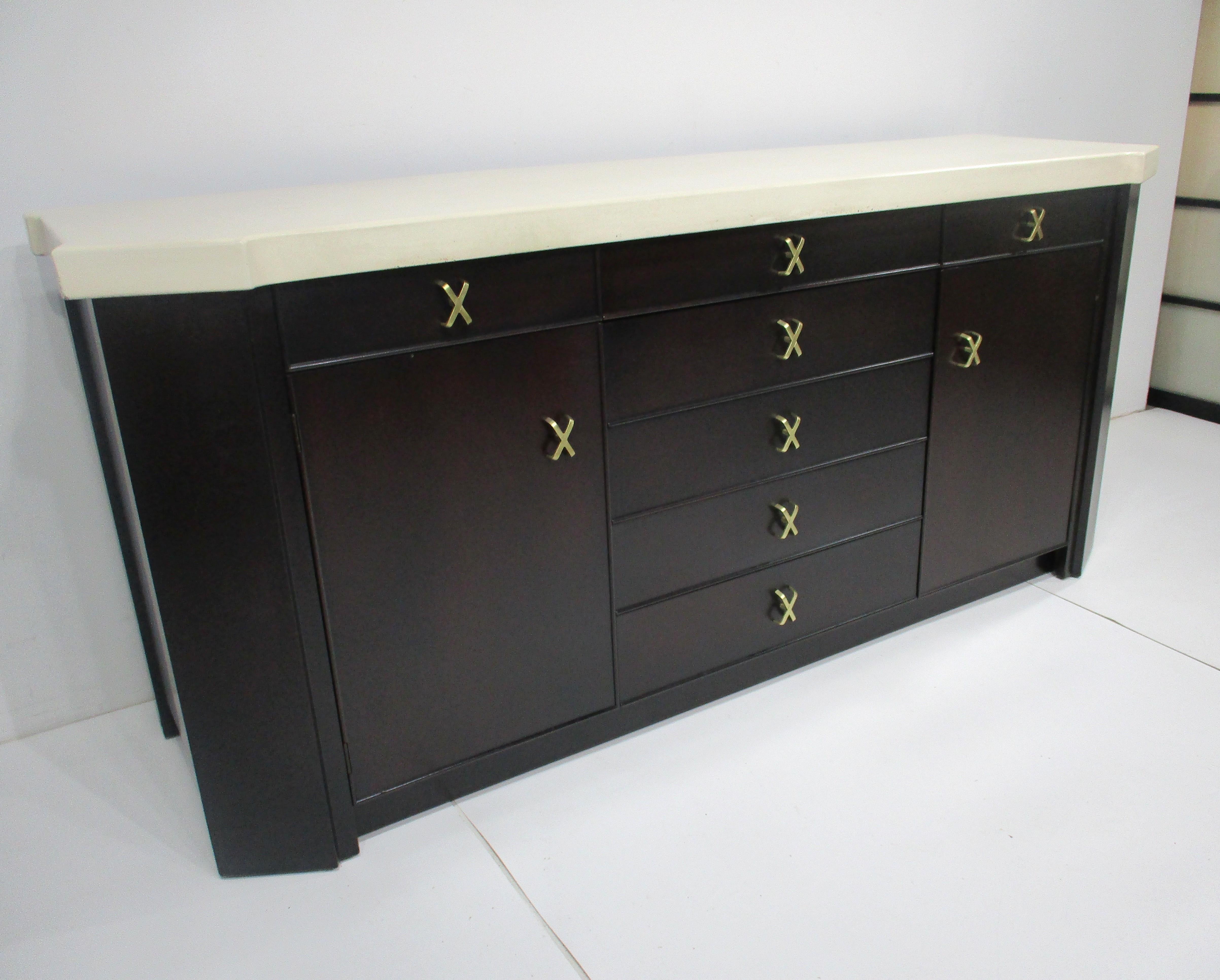 Paul Frankl Corked Topped Sideboard / Chest for Johnson Bros. For Sale 6
