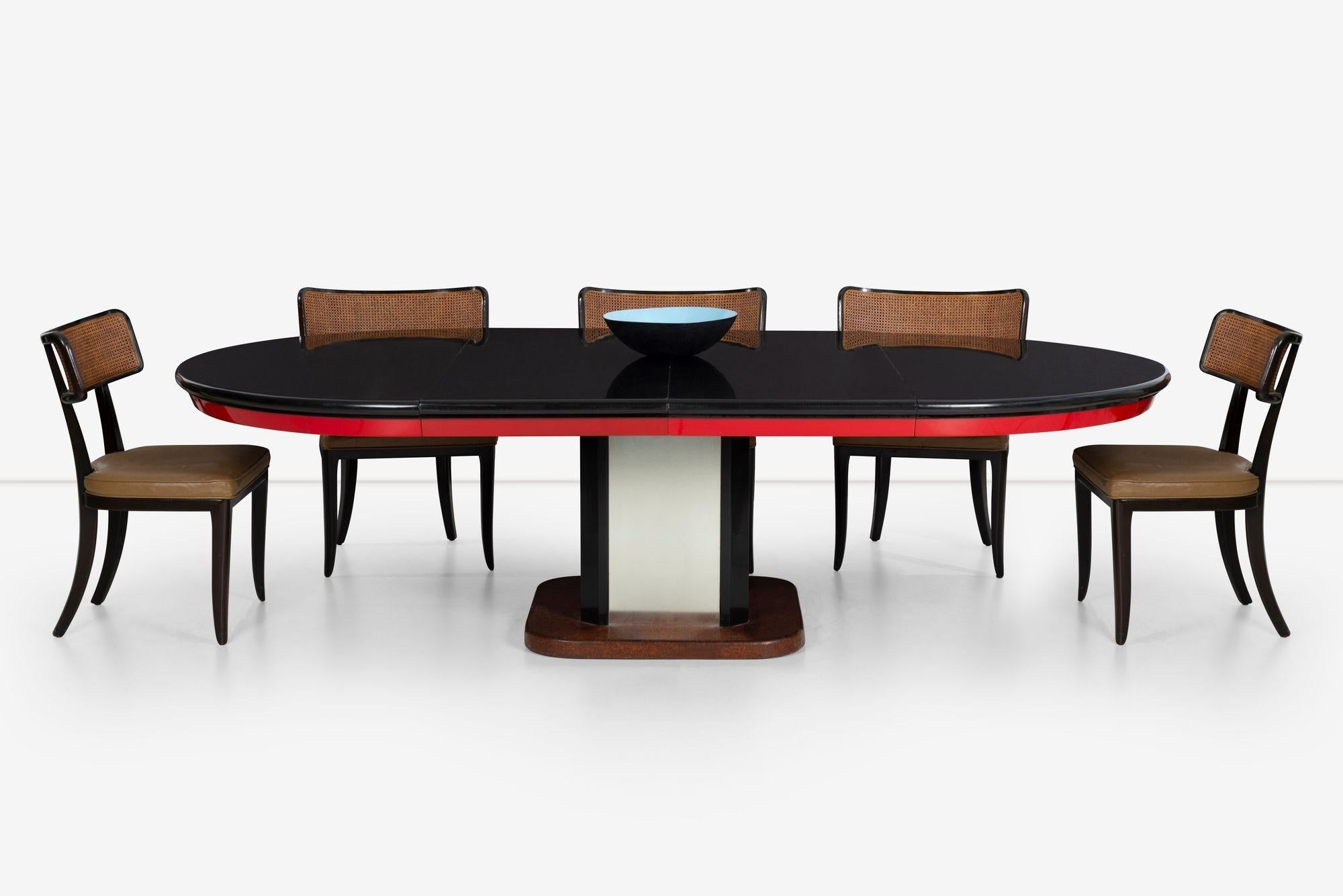 Lacquered Paul Frankl Custom Dining Table For Sale