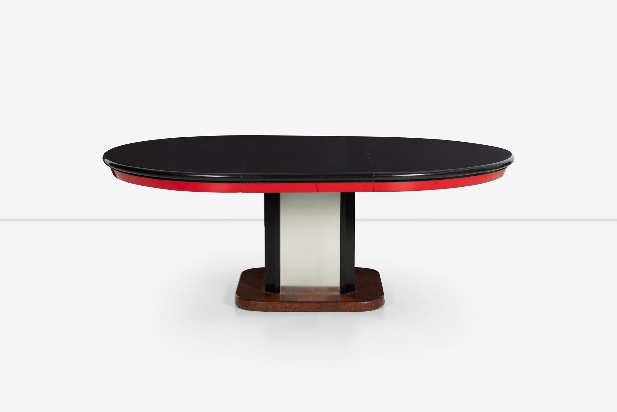 Lacquered Paul Frankl Custom Dining Table For Sale