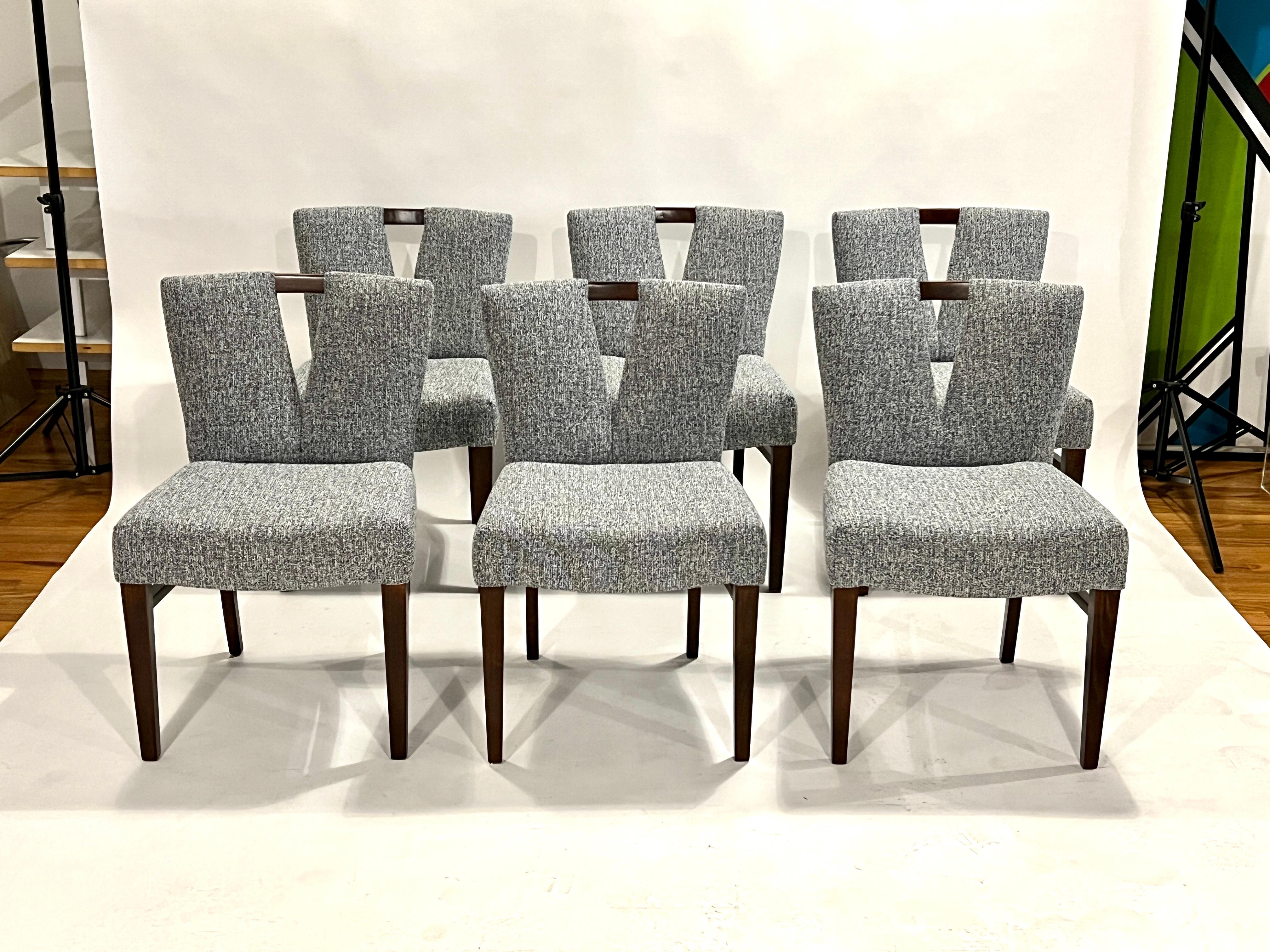 Paul Frankl Corset Dining Chairs for Johnson, Set of 8 In Excellent Condition For Sale In Chicago, IL