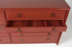 Paul Frankl Debonair Collection 10-Drawer Lacquered Chest of Drawers, circa 1950